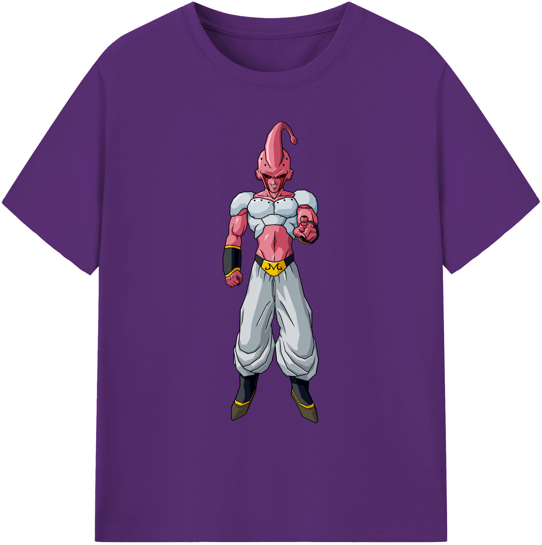 （画像用） ドラゴンボール 魔人ブウ DRAGON BALL Majin Buu 綿100％ メンズ半袖Tシャツ｜肌触りやわらか＆通気性