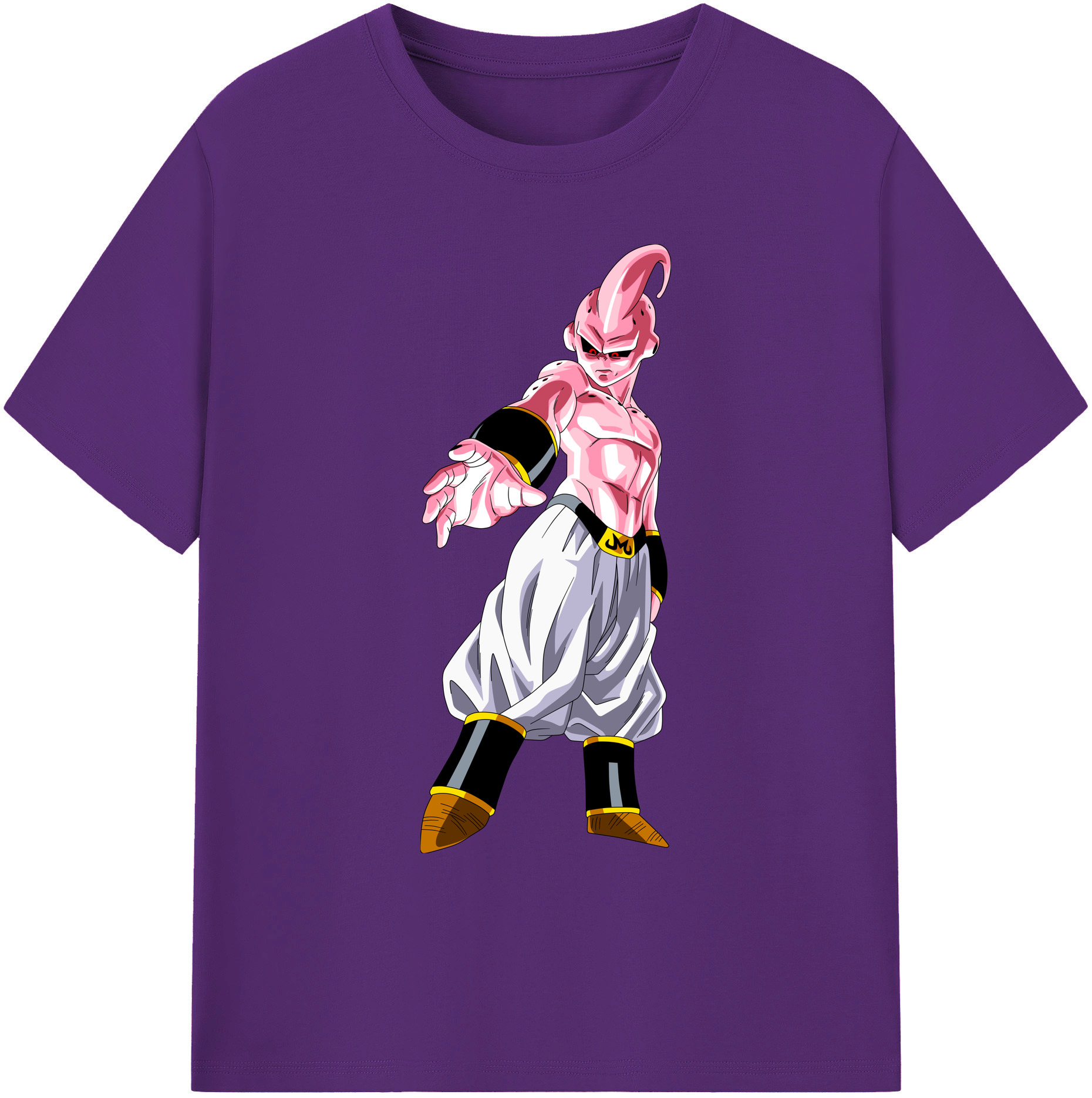 （画像用） ドラゴンボール 魔人ブウ DRAGON BALL Majin Buu 綿100％ メンズ半袖Tシャツ｜肌触りやわらか＆通気性