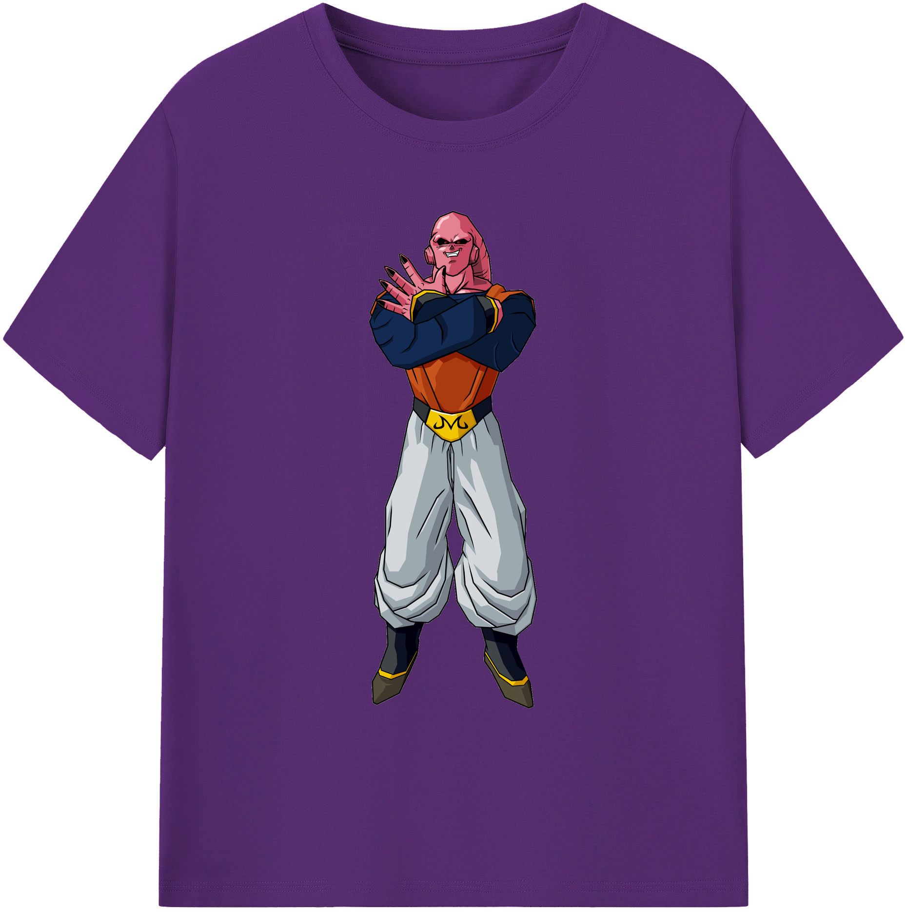 （画像用） ドラゴンボール 魔人ブウ DRAGON BALL Majin Buu 綿100％ メンズ半袖Tシャツ｜肌触りやわらか＆通気性