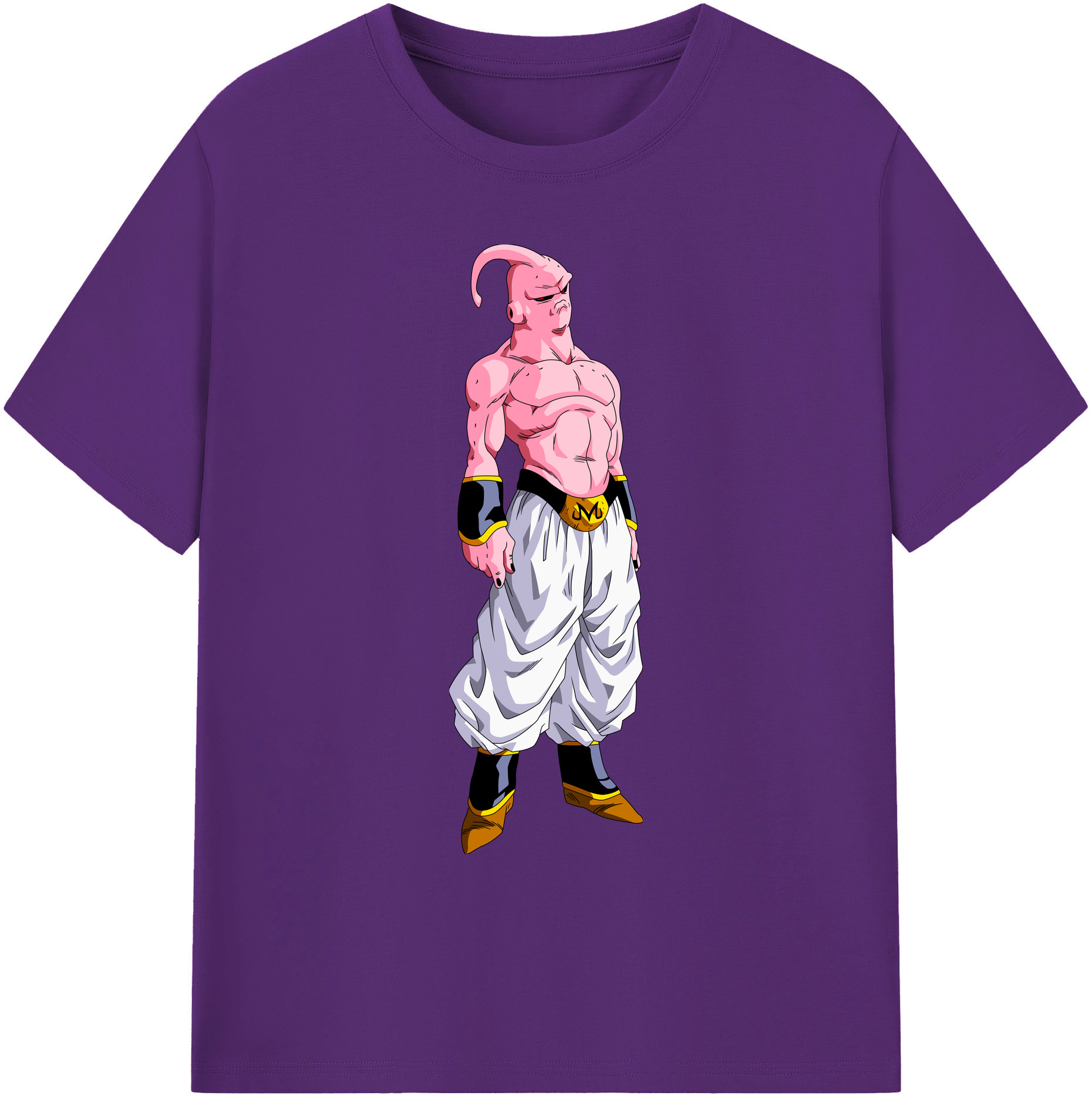 （画像用） ドラゴンボール 魔人ブウ DRAGON BALL Majin Buu 綿100％ メンズ半袖Tシャツ｜肌触りやわらか＆通気性