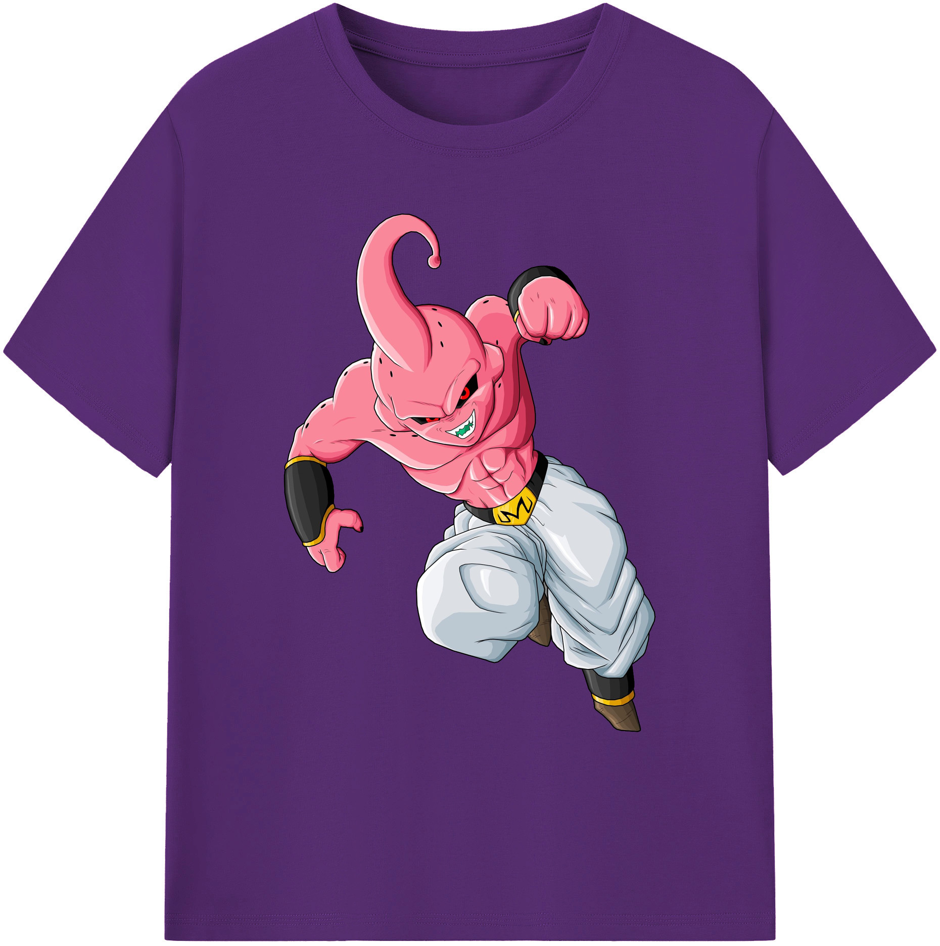 （画像用） ドラゴンボール 魔人ブウ DRAGON BALL Majin Buu 綿100％ メンズ半袖Tシャツ｜肌触りやわらか＆通気性