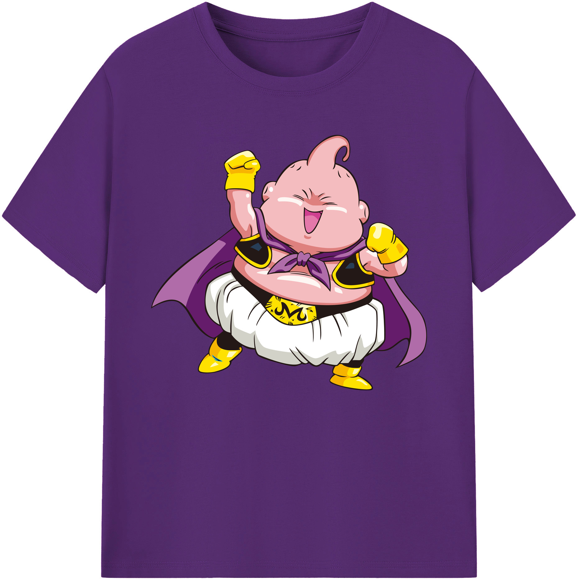 （画像用） ドラゴンボール 魔人ブウ DRAGON BALL Majin Buu 綿100％ メンズ半袖Tシャツ｜肌触りやわらか＆通気性