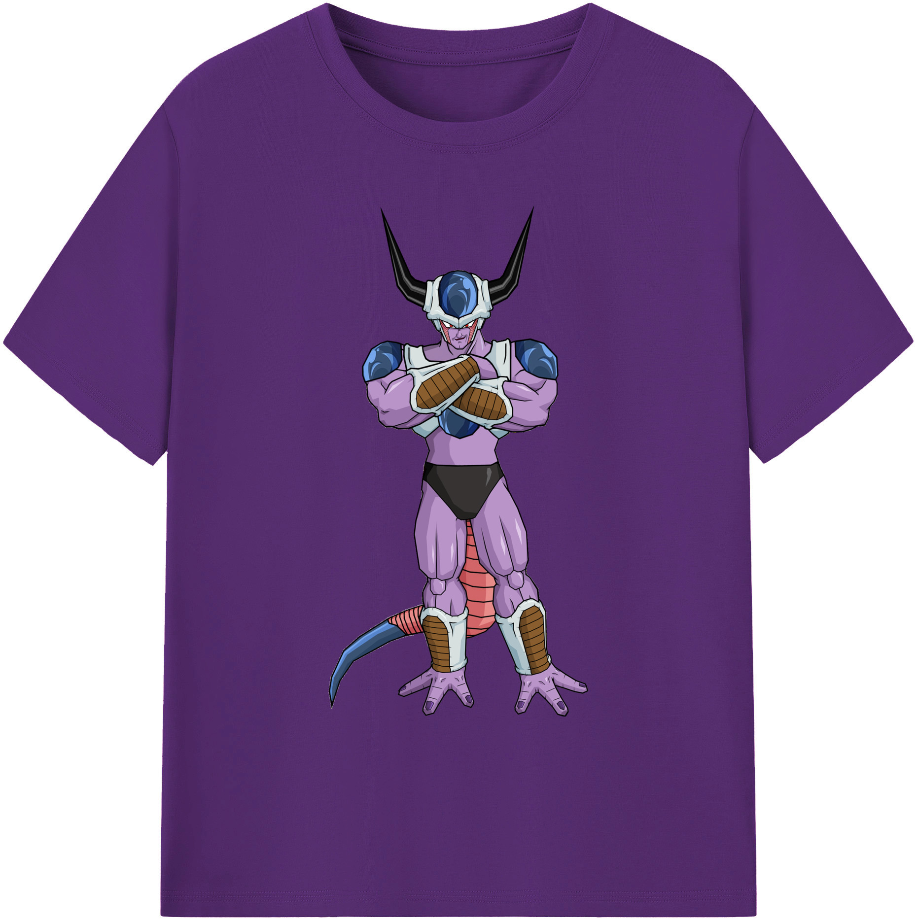 （画像用） ドラゴンボール フリーザ DRAGON BALL Frieza 綿100％ メンズ半袖Tシャツ｜肌触りやわらか＆通気性