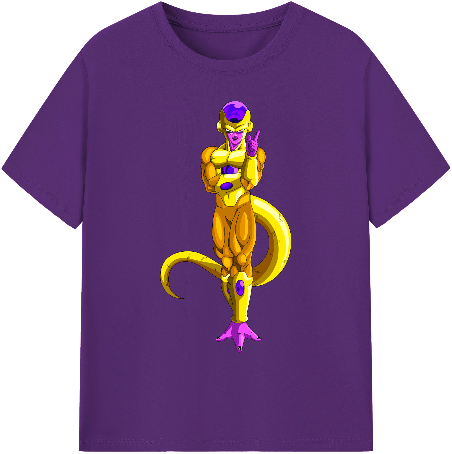 （画像用） ドラゴンボール フリーザ DRAGON BALL Frieza 綿100％ メンズ半袖Tシャツ｜肌触りやわらか＆通気性