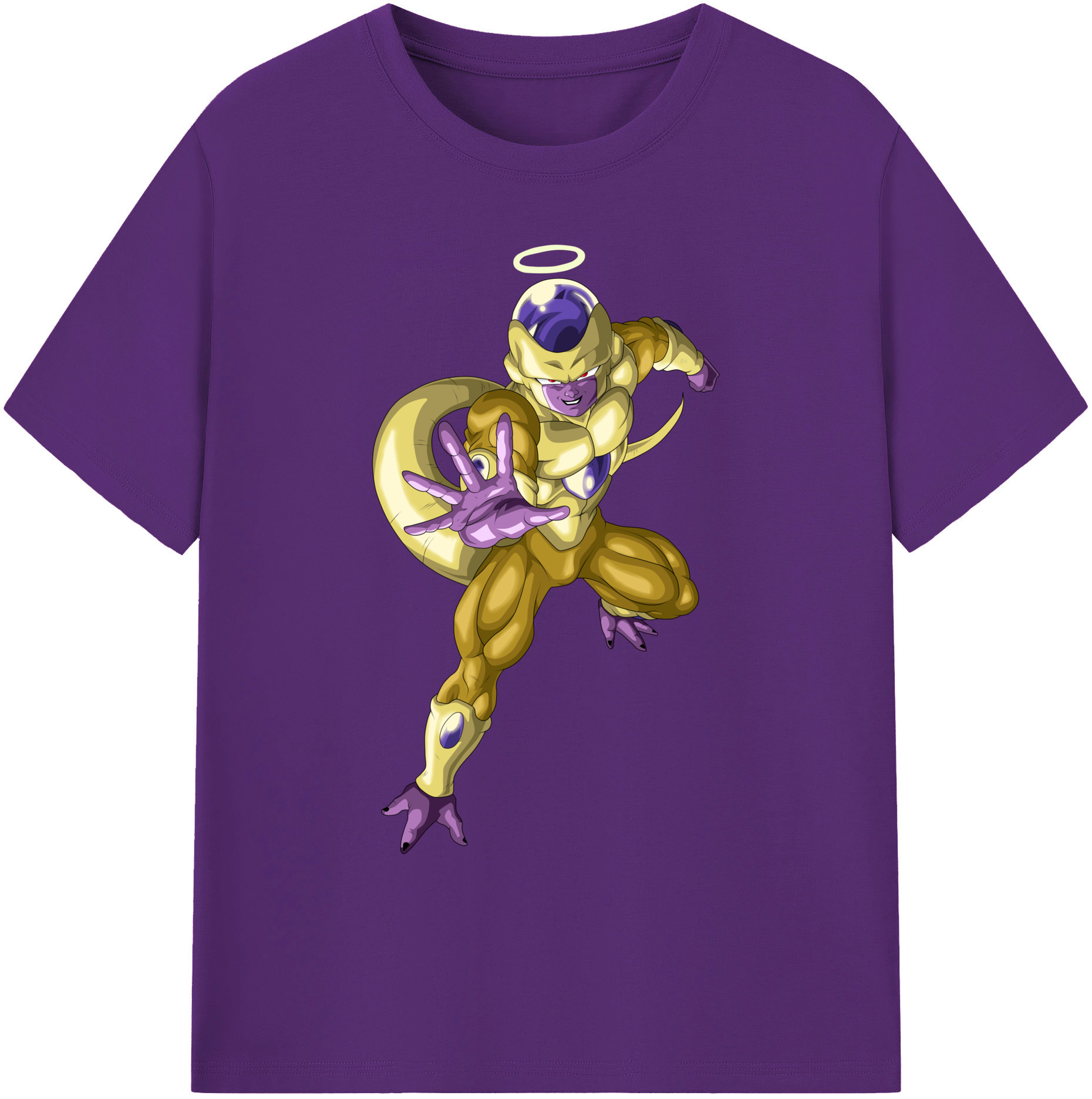 （画像用） ドラゴンボール フリーザ DRAGON BALL Frieza 綿100％ メンズ半袖Tシャツ｜肌触りやわらか＆通気性