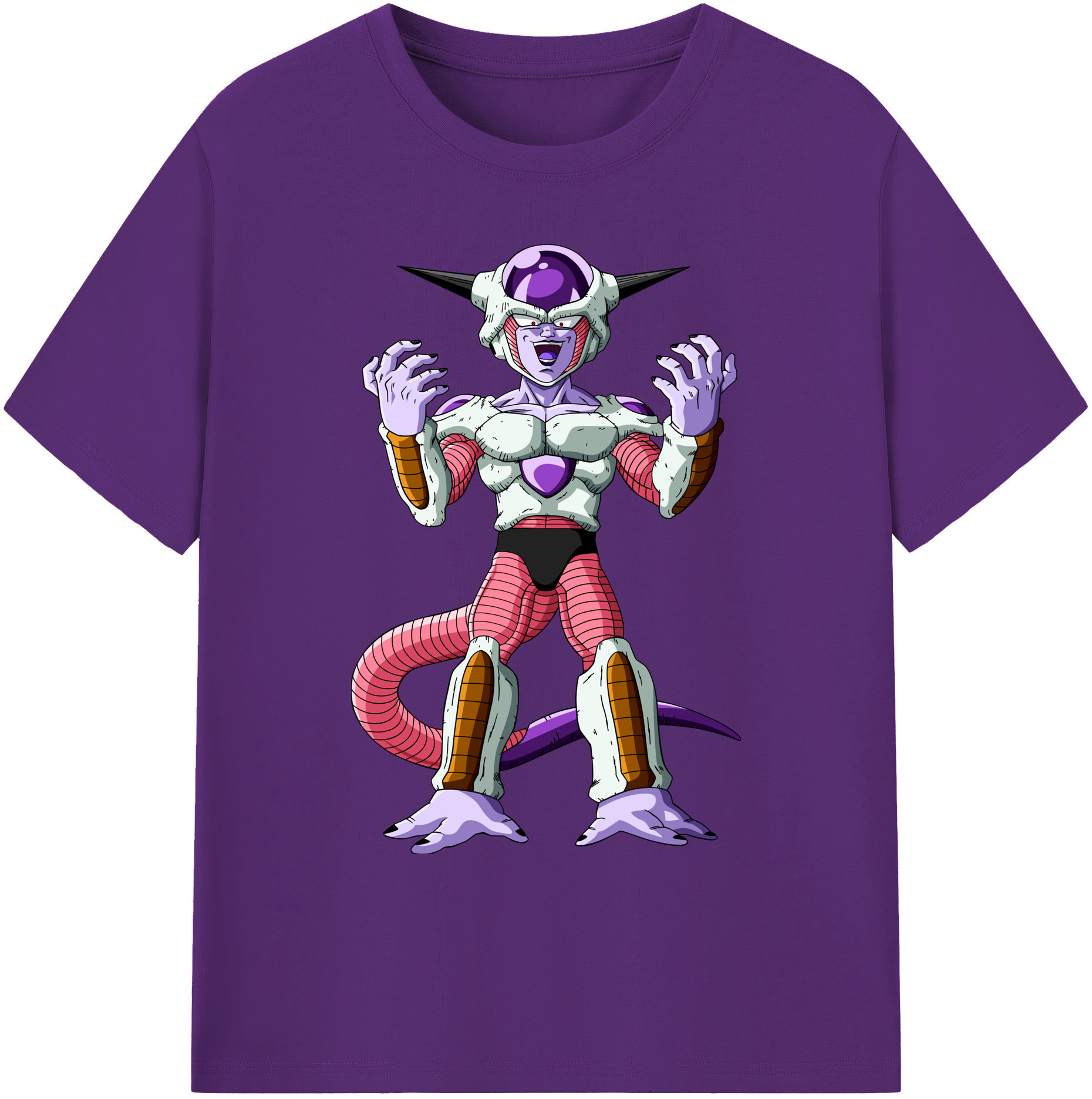 （画像用） ドラゴンボール フリーザ DRAGON BALL Frieza 綿100％ メンズ半袖Tシャツ｜肌触りやわらか＆通気性