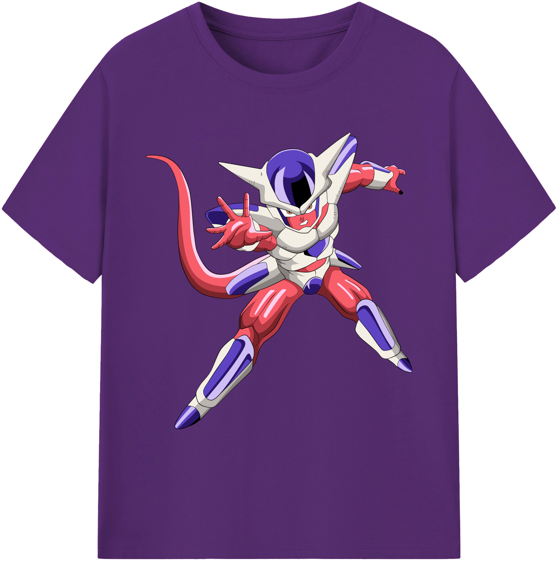 （画像用） ドラゴンボール フリーザ DRAGON BALL Frieza 綿100％ メンズ半袖Tシャツ｜肌触りやわらか＆通気性