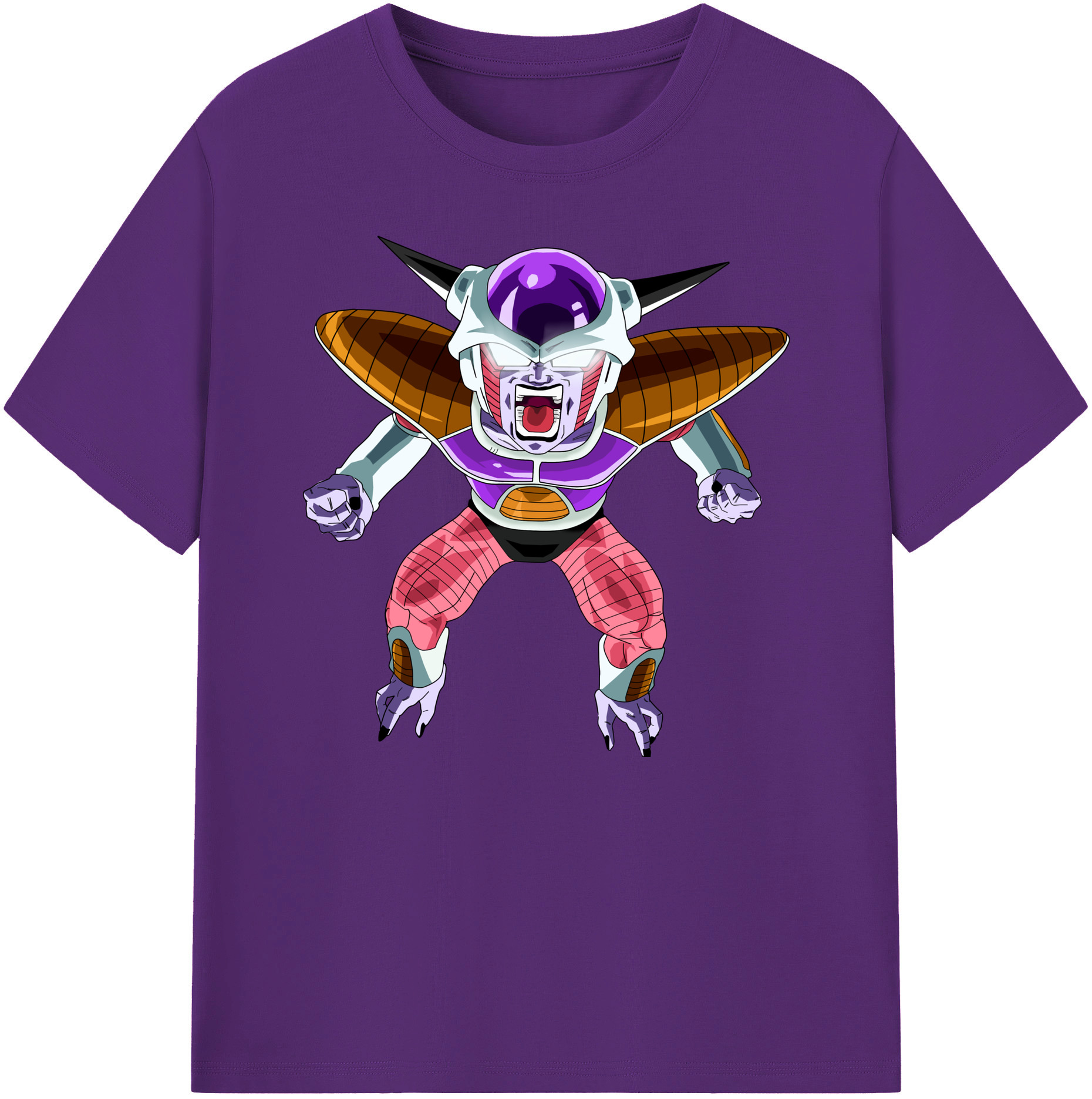 （画像用） ドラゴンボール フリーザ DRAGON BALL Frieza 綿100％ メンズ半袖Tシャツ｜肌触りやわらか＆通気性