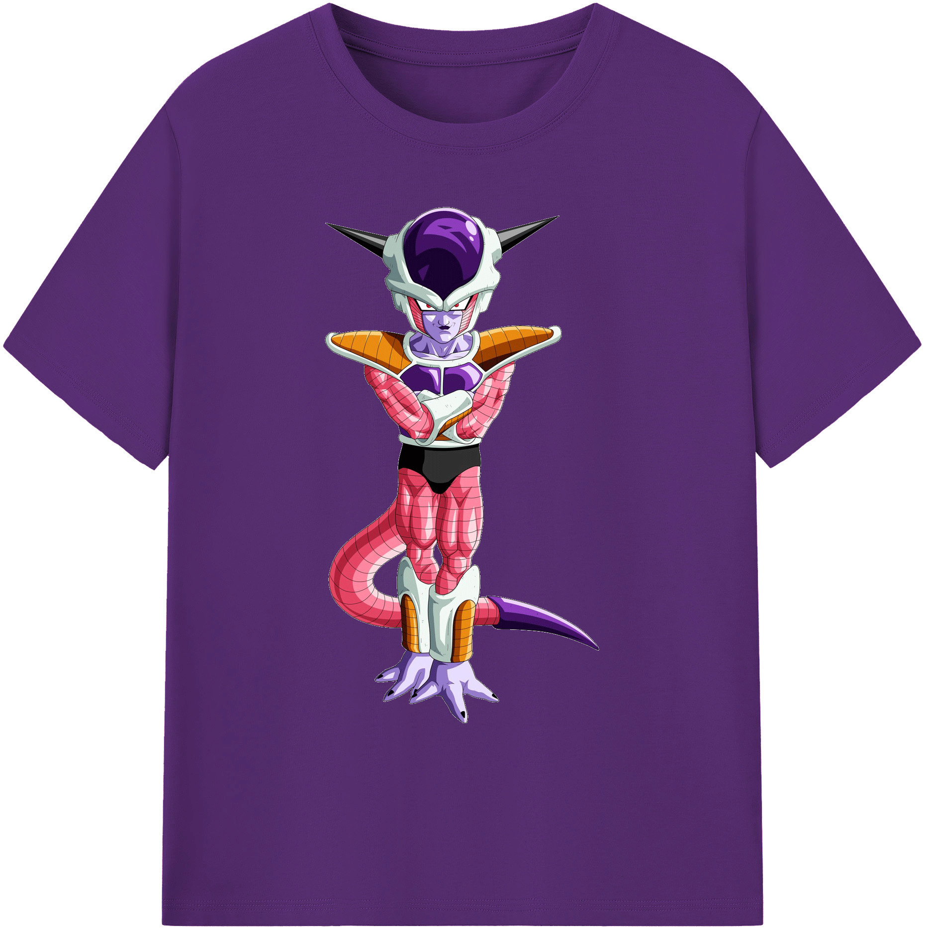 （画像用） ドラゴンボール フリーザ DRAGON BALL Frieza 綿100％ メンズ半袖Tシャツ｜肌触りやわらか＆通気性