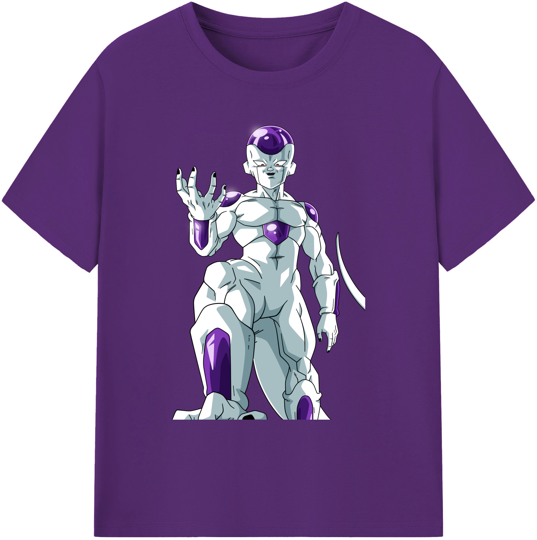 （画像用） ドラゴンボール フリーザ DRAGON BALL Frieza 綿100％ メンズ半袖Tシャツ｜肌触りやわらか＆通気性