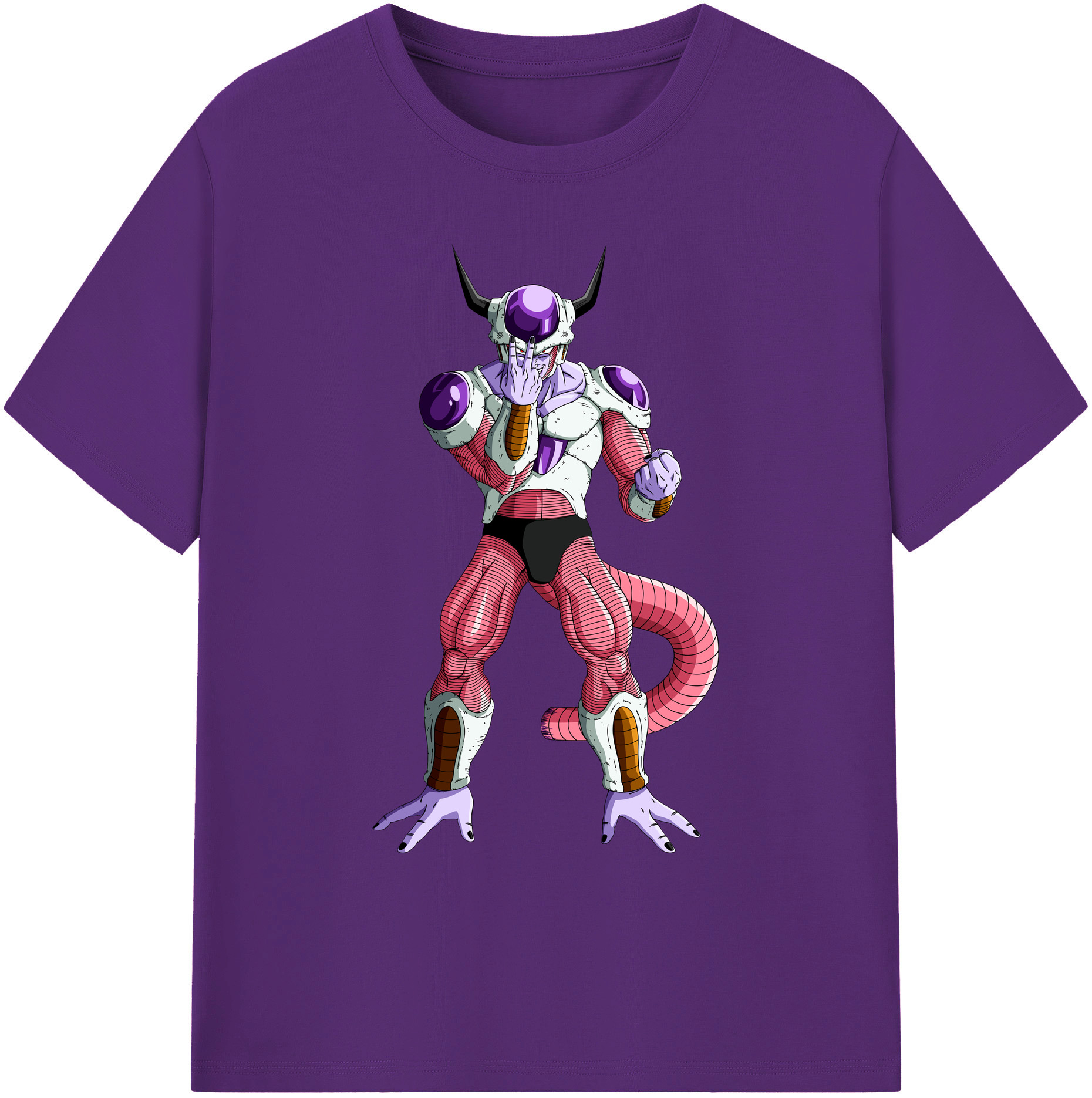 （画像用） ドラゴンボール フリーザ DRAGON BALL Frieza 綿100％ メンズ半袖Tシャツ｜肌触りやわらか＆通気性