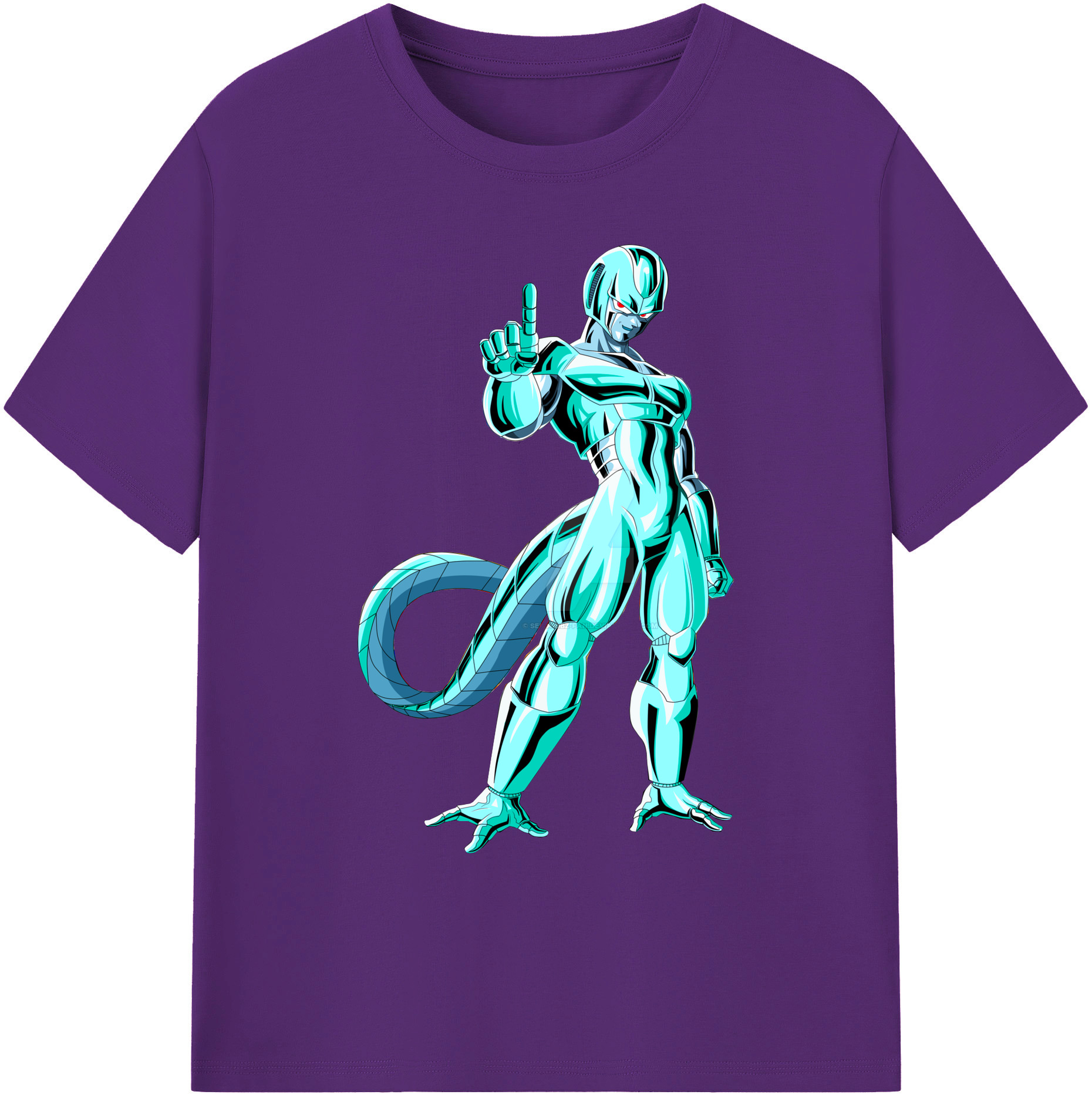 （画像用） ドラゴンボール クウラ DRAGON BALL Cooler Coora 綿100％ メンズ半袖Tシャツ｜肌触りやわらか＆通気性