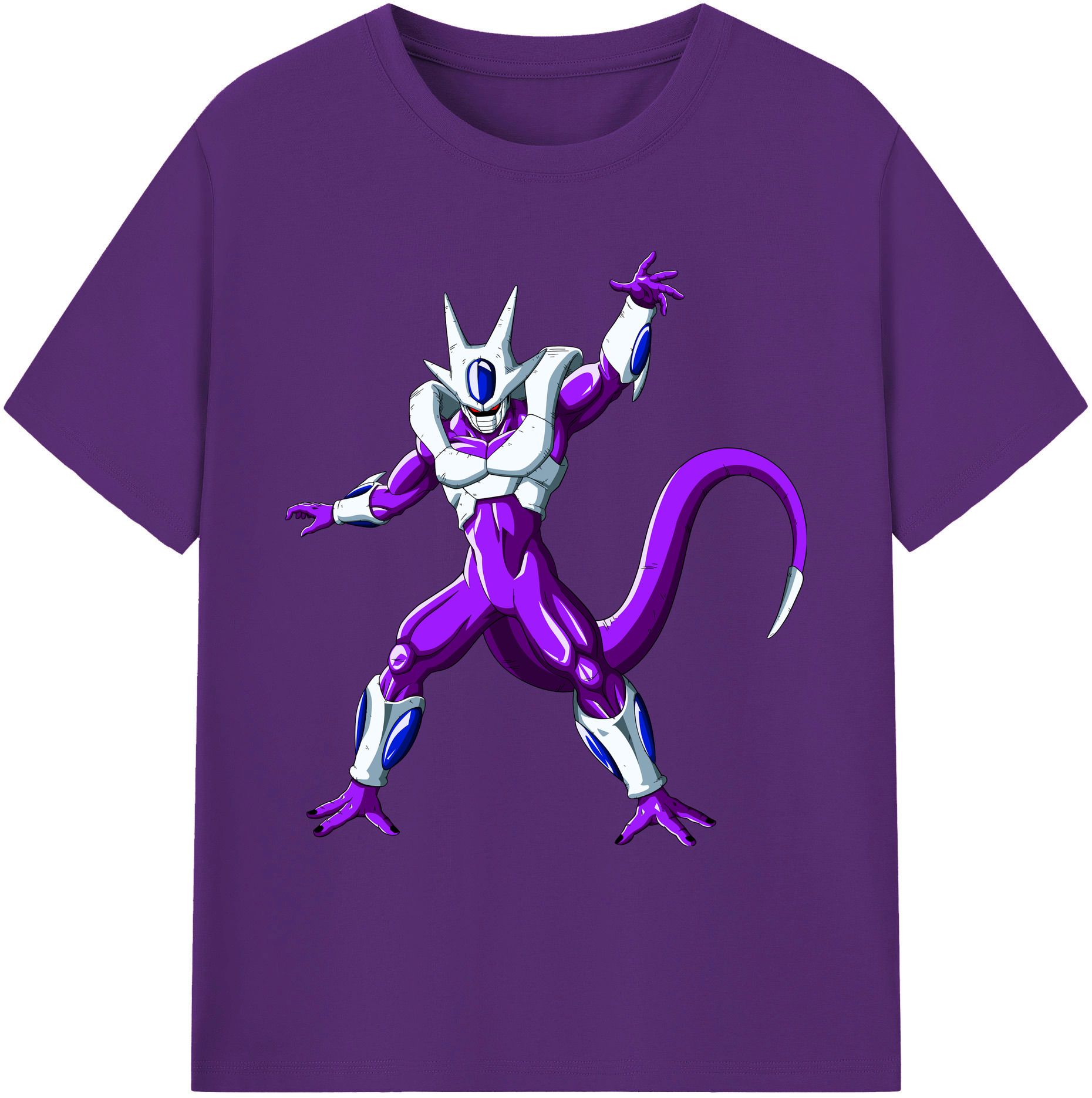 （画像用） ドラゴンボール クウラ DRAGON BALL Cooler Coora 綿100％ メンズ半袖Tシャツ｜肌触りやわらか＆通気性