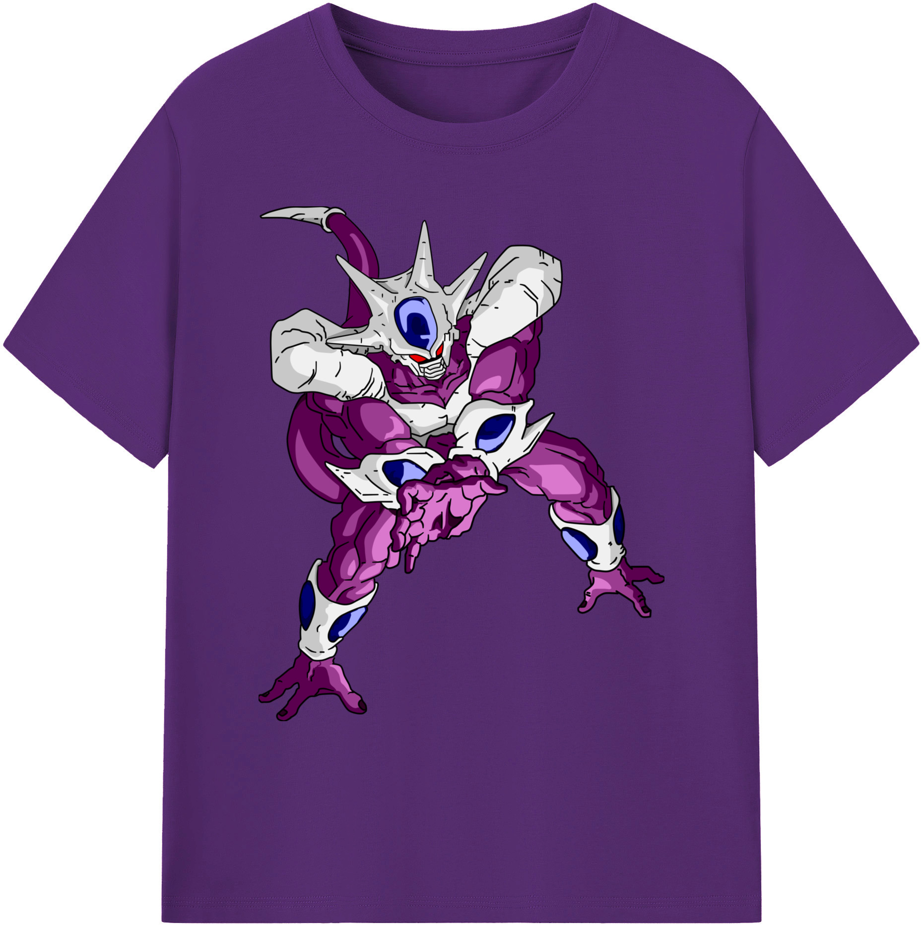 （画像用） ドラゴンボール クウラ DRAGON BALL Cooler Coora 綿100％ メンズ半袖Tシャツ｜肌触りやわらか＆通気性
