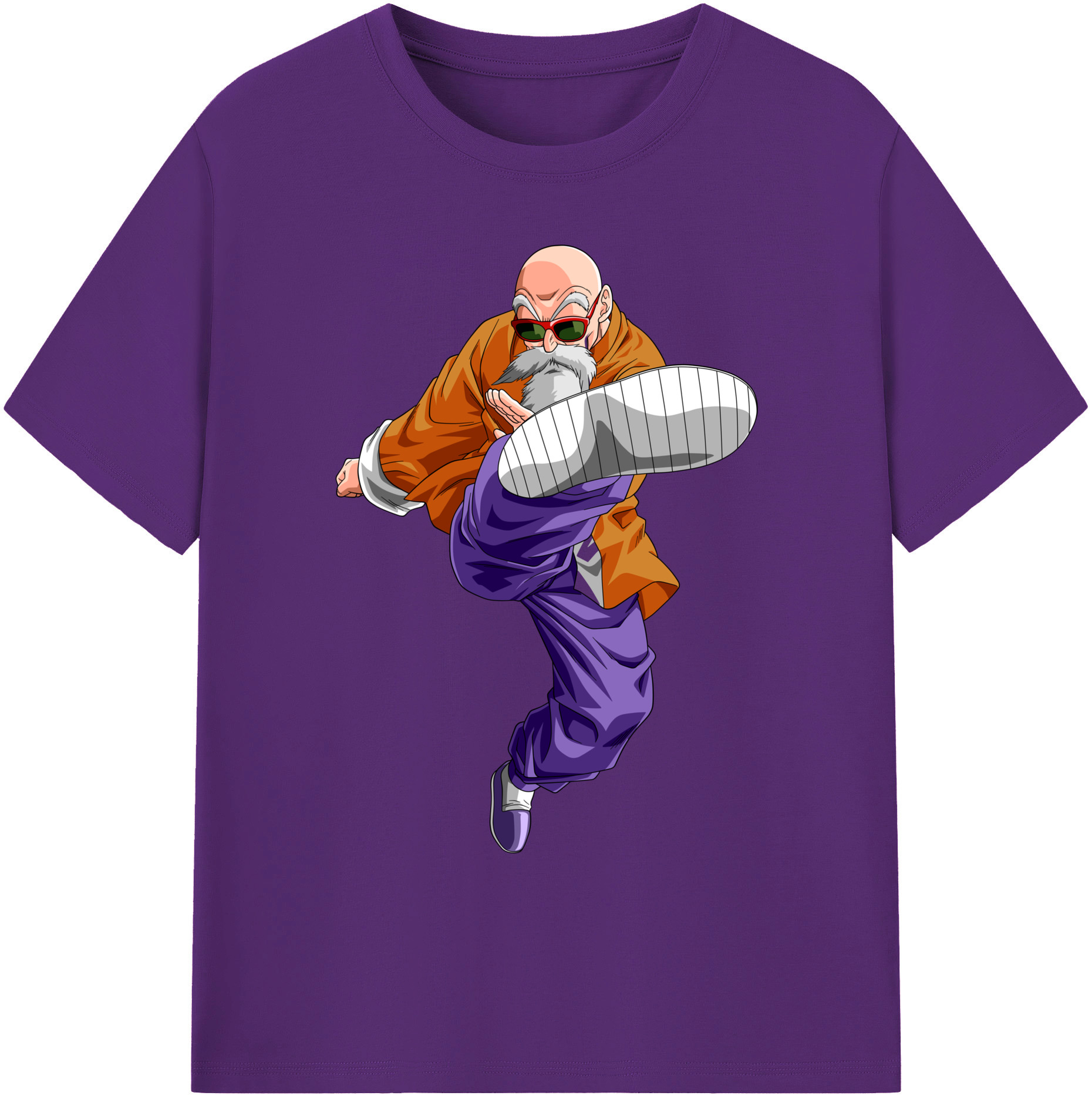 （画像用） ドラゴンボール 亀仙人（かめせんにん） DRAGON BALL Master Roshi Kame Sennin 綿100％ メンズ半袖Tシャツ｜肌触りやわらか＆通気性