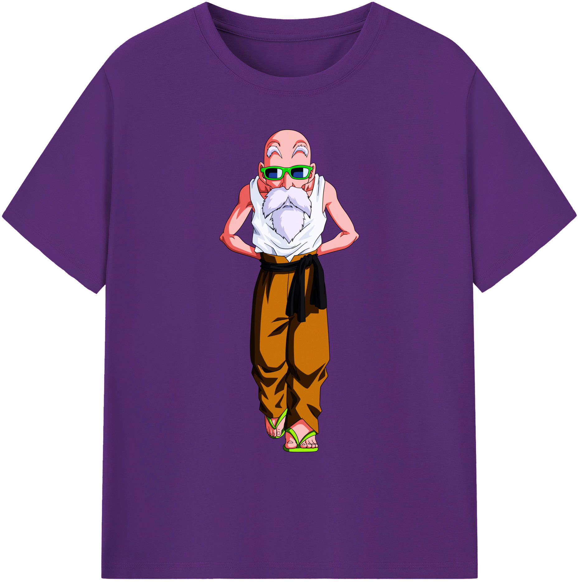 （画像用） ドラゴンボール 亀仙人（かめせんにん） DRAGON BALL Master Roshi Kame Sennin 綿100％ メンズ半袖Tシャツ｜肌触りやわらか＆通気性