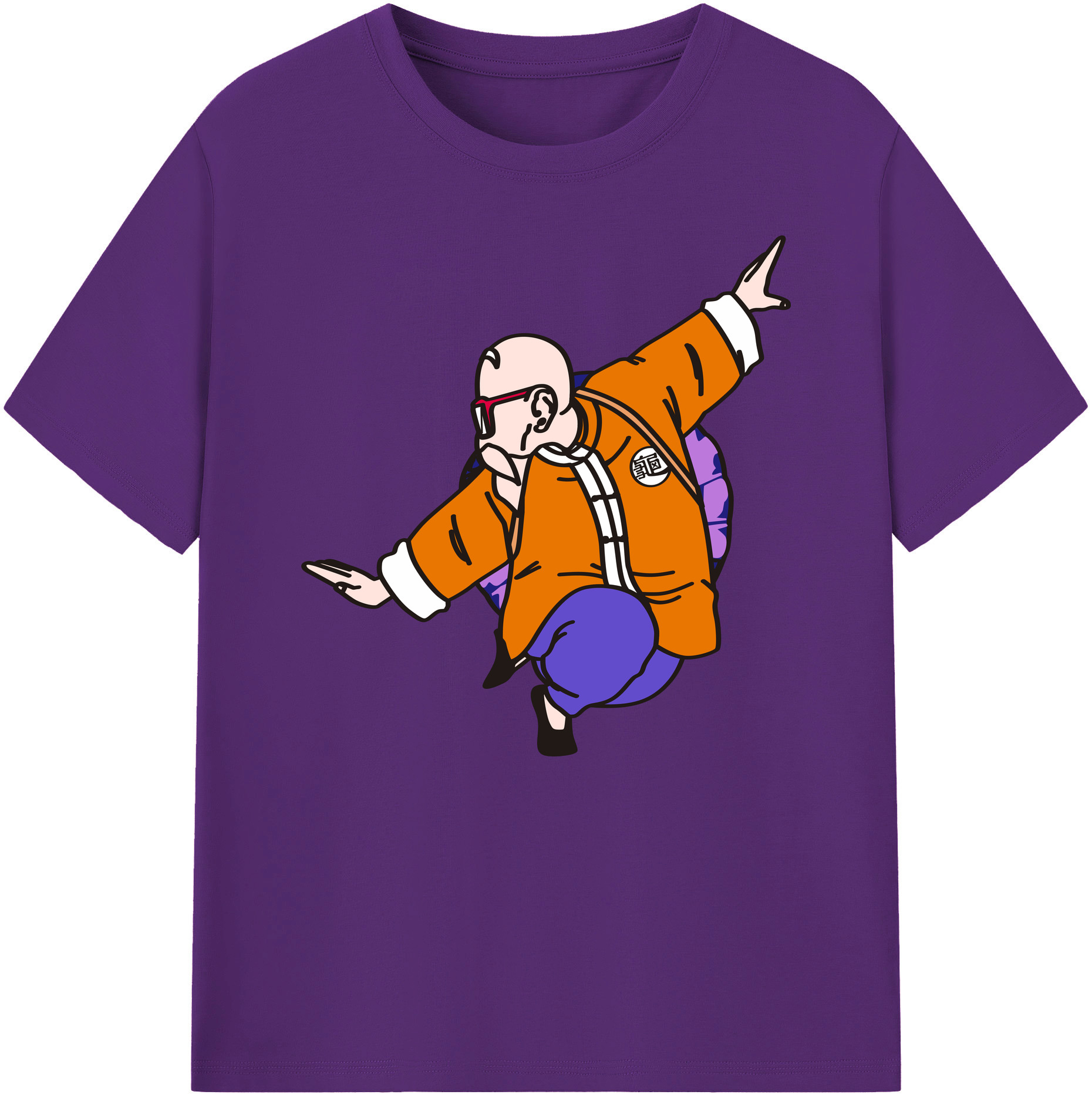 （画像用） ドラゴンボール 亀仙人（かめせんにん） DRAGON BALL Master Roshi Kame Sennin 綿100％ メンズ半袖Tシャツ｜肌触りやわらか＆通気性