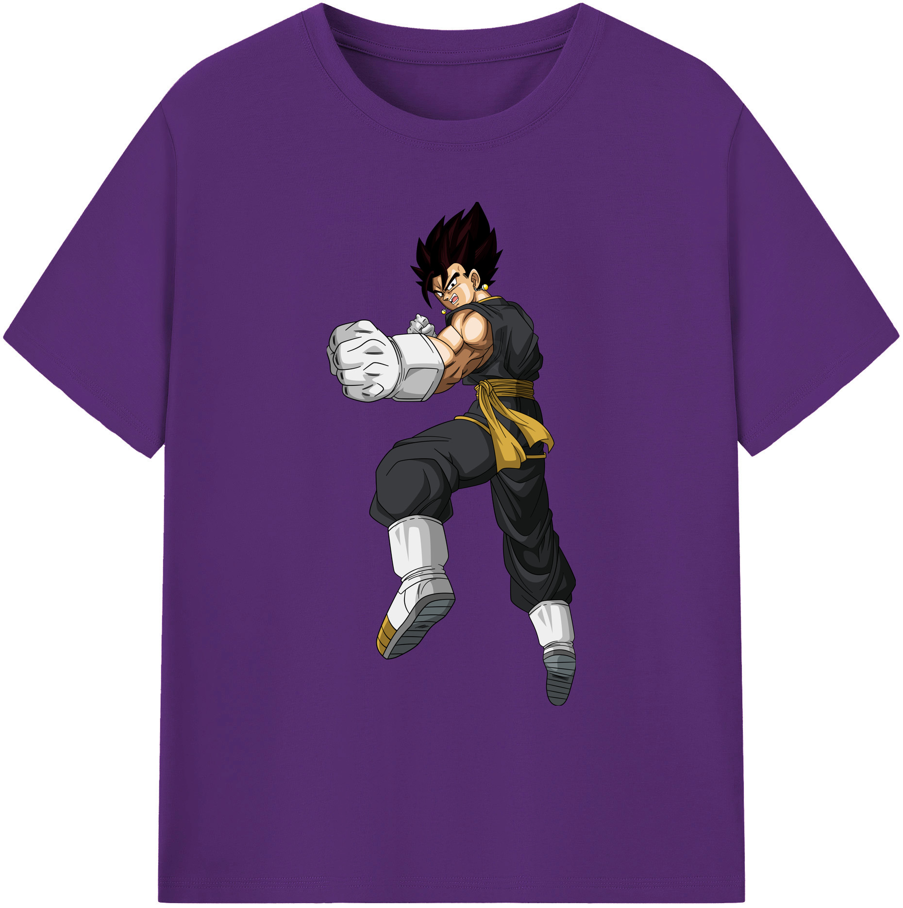 （画像用） ドラゴンボール ベジット DRAGON BALL Vegetto 綿100％ メンズ半袖Tシャツ｜肌触りやわらか＆通気性