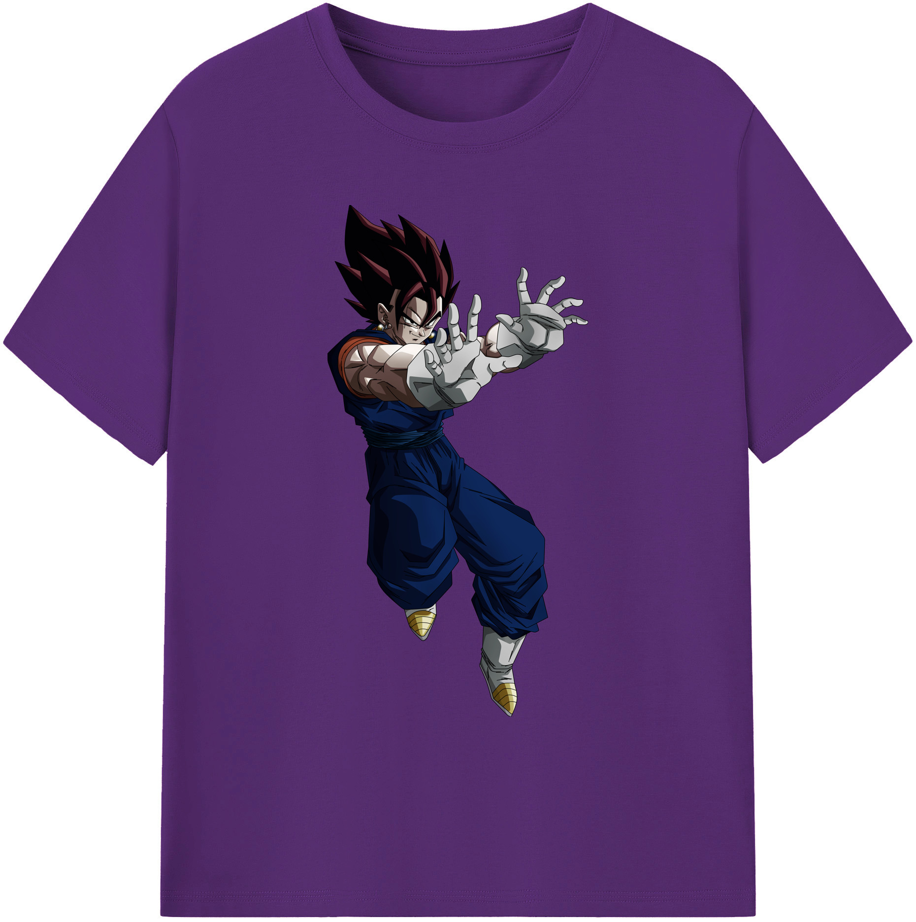 （画像用） ドラゴンボール ベジット DRAGON BALL Vegetto 綿100％ メンズ半袖Tシャツ｜肌触りやわらか＆通気性