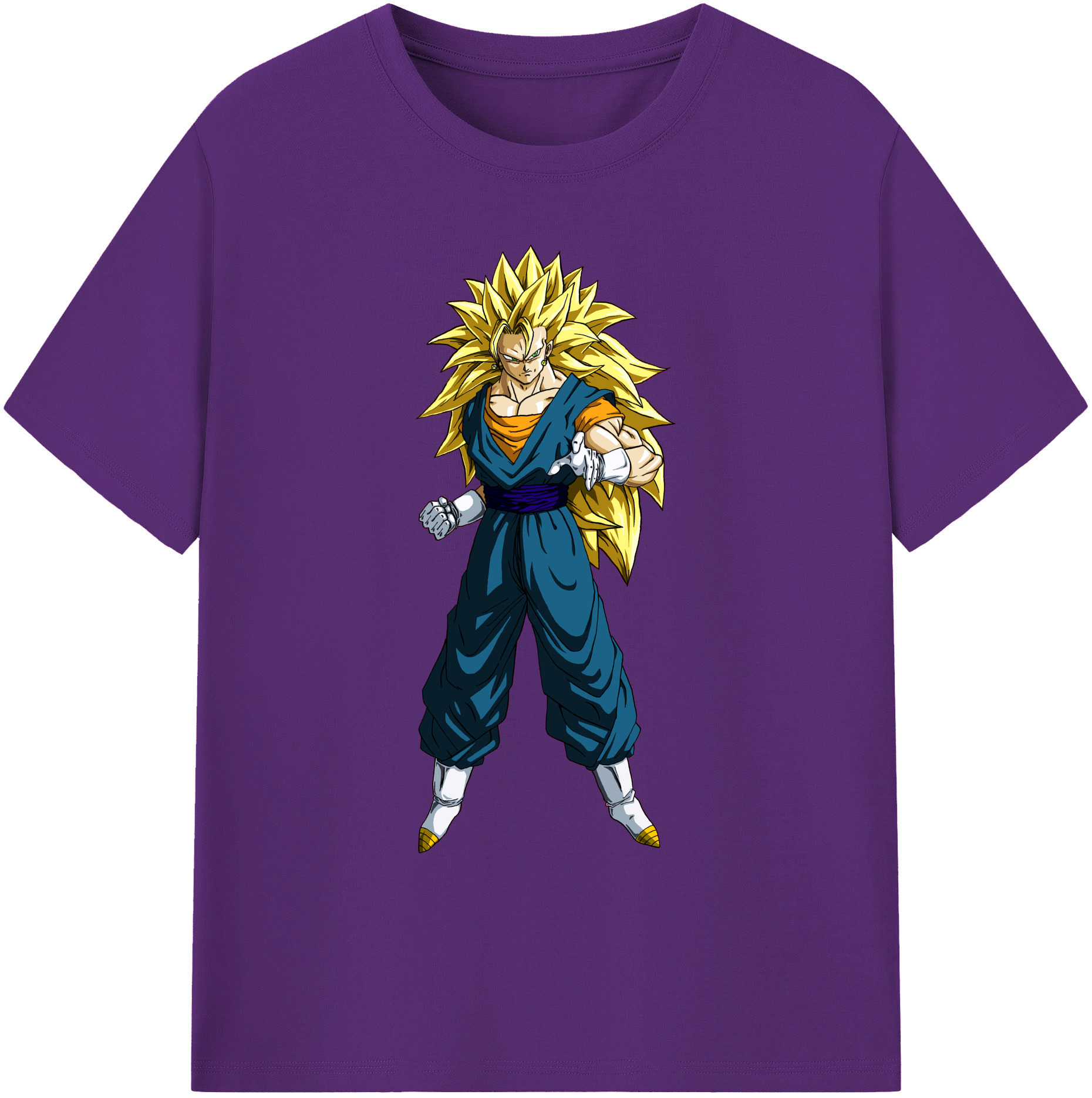 （画像用） ドラゴンボール ベジット DRAGON BALL Vegetto 綿100％ メンズ半袖Tシャツ｜肌触りやわらか＆通気性