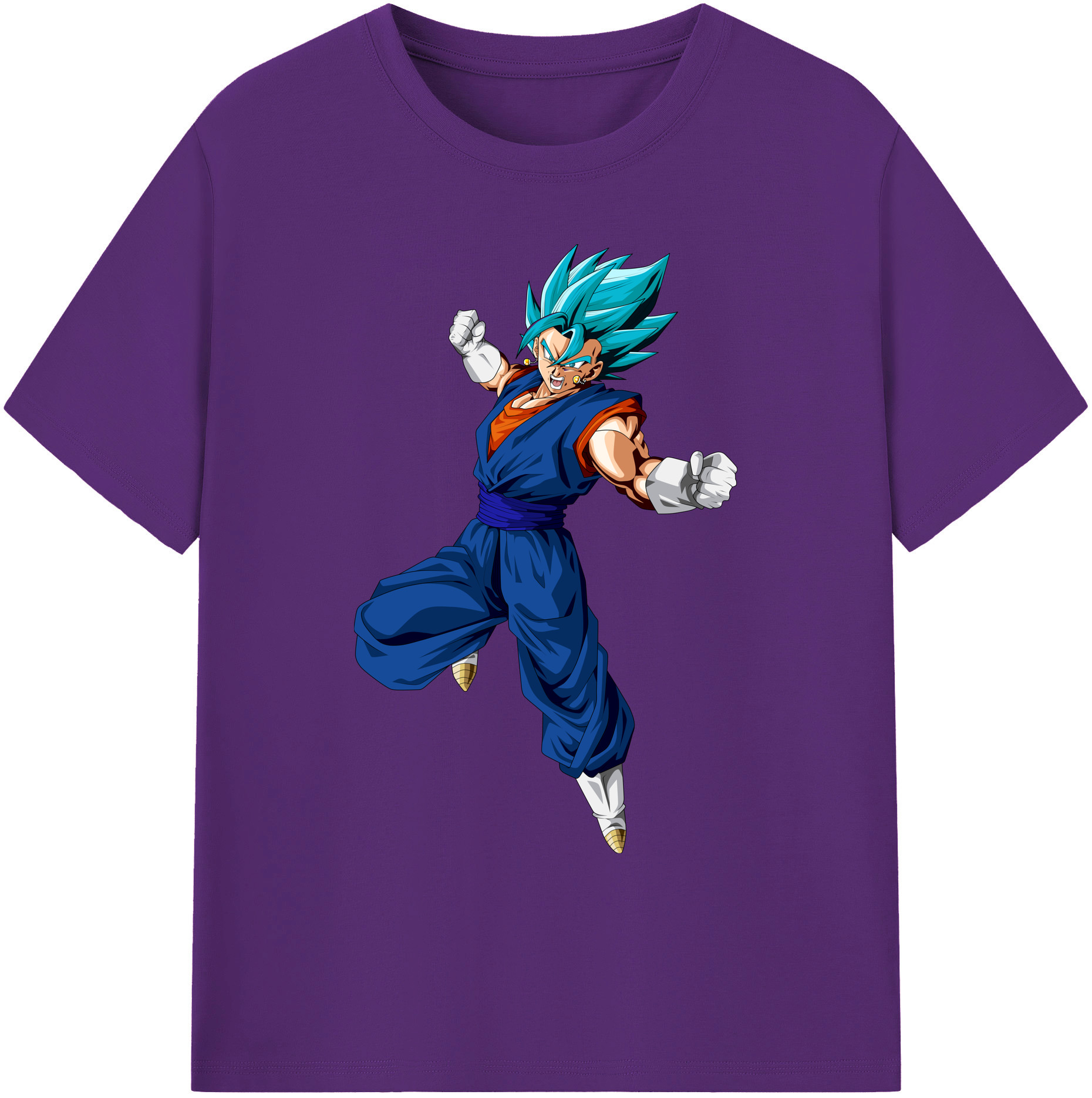 （画像用） ドラゴンボール ベジット DRAGON BALL Vegetto 綿100％ メンズ半袖Tシャツ｜肌触りやわらか＆通気性