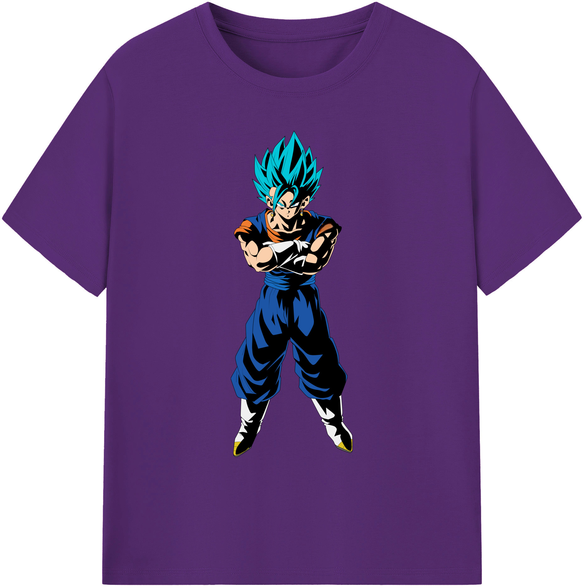（画像用） ドラゴンボール ベジット DRAGON BALL Vegetto 綿100％ メンズ半袖Tシャツ｜肌触りやわらか＆通気性