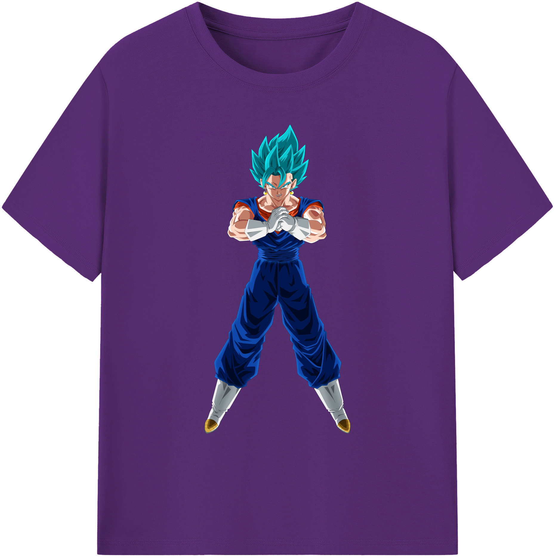 （画像用） ドラゴンボール ベジット DRAGON BALL Vegetto 綿100％ メンズ半袖Tシャツ｜肌触りやわらか＆通気性