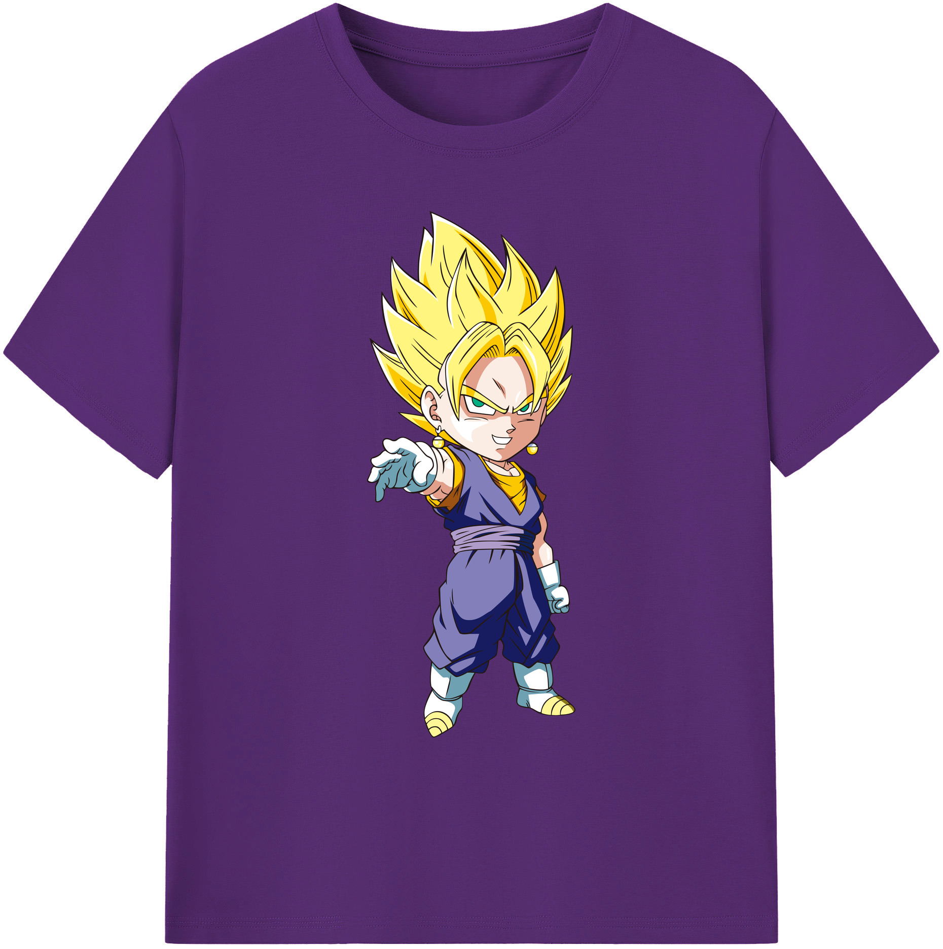 （画像用） ドラゴンボール ベジット DRAGON BALL Vegetto 綿100％ メンズ半袖Tシャツ｜肌触りやわらか＆通気性