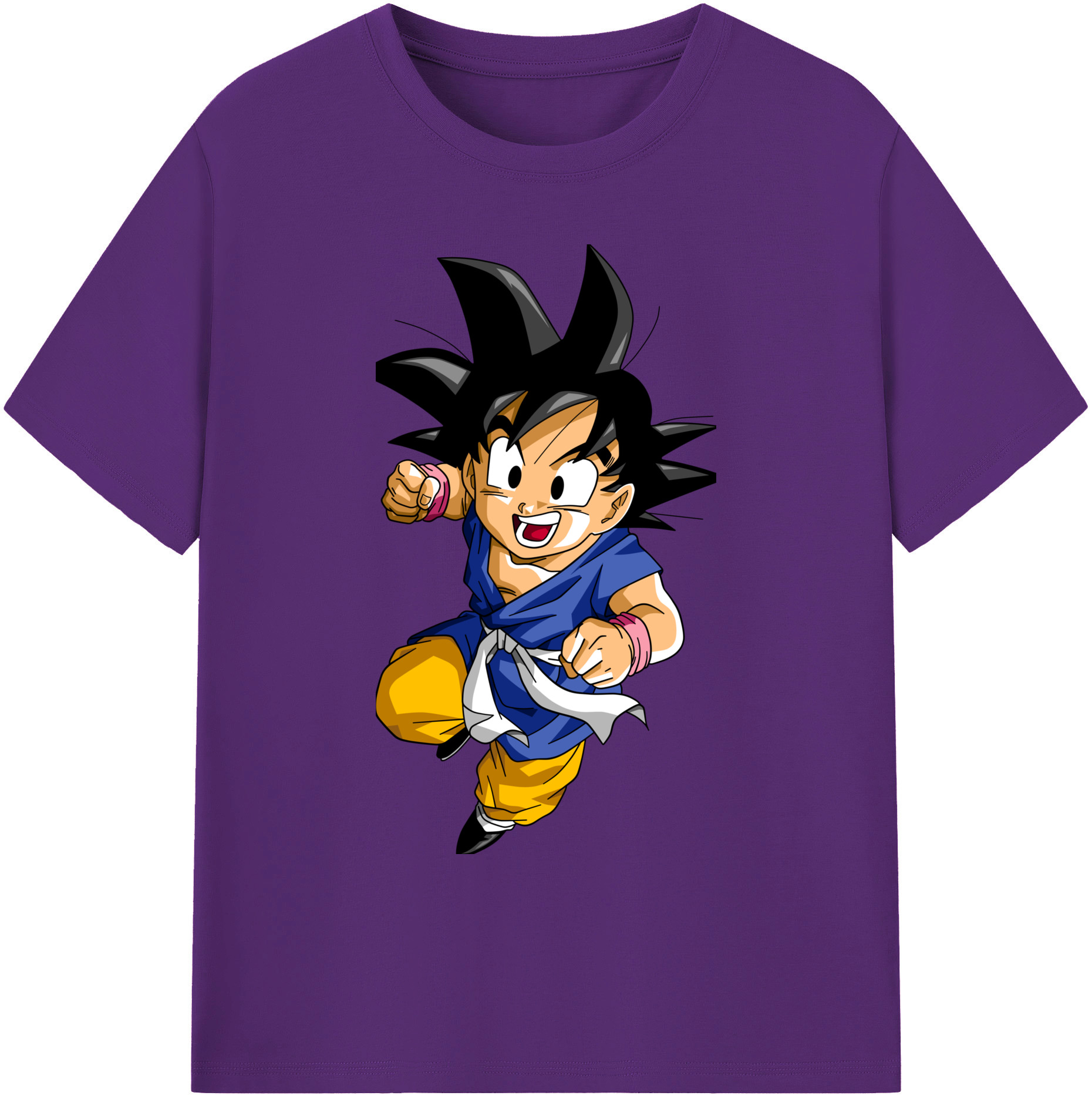 （画像用） ドラゴンボール 孫悟天 そん ごてん DRAGON BALL Son Goten 綿100％ メンズ半袖Tシャツ｜肌触りやわらか＆通気性