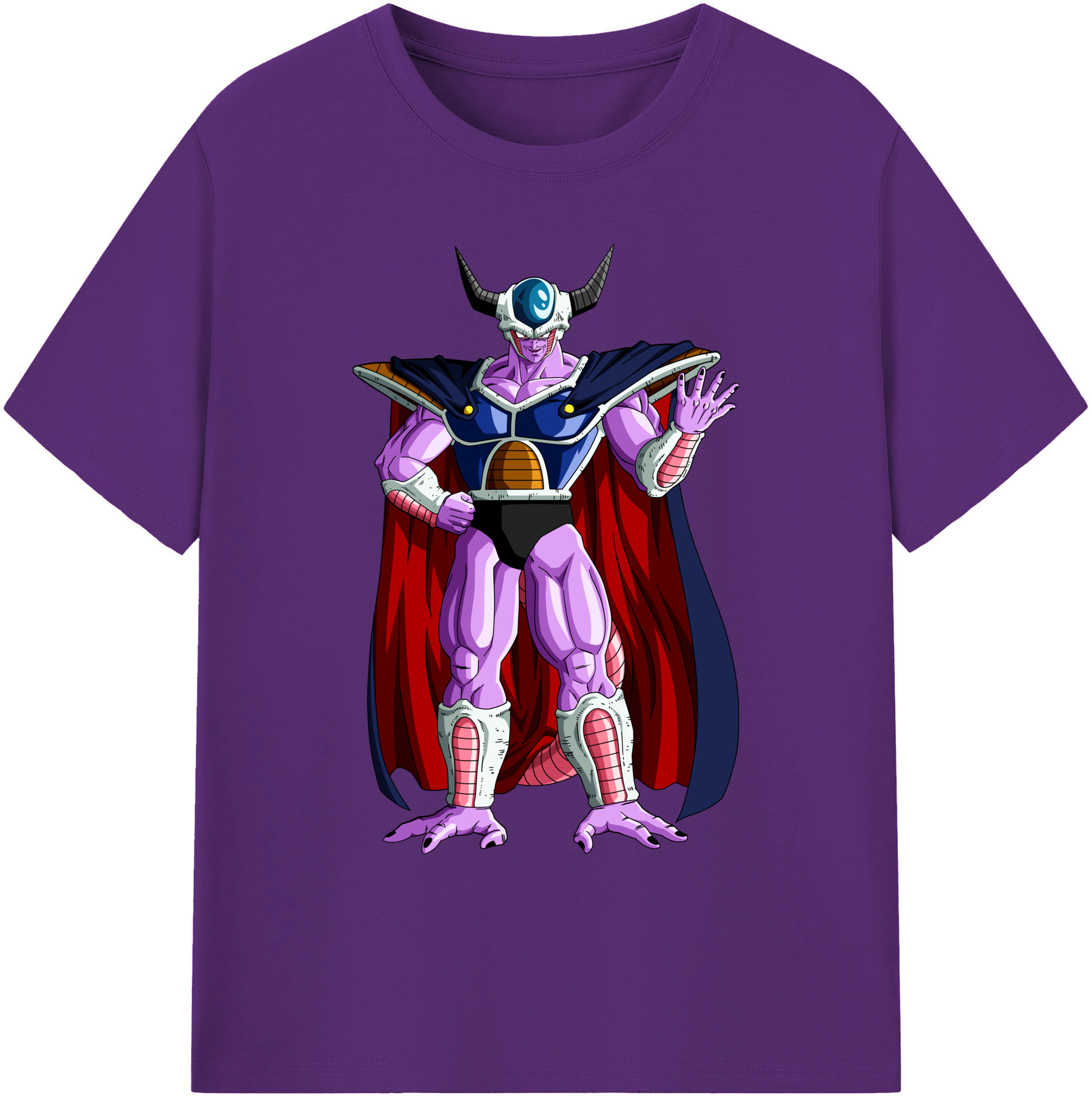 （画像用） ドラゴンボール コルド大王 DRAGON BALL King Cold 綿100％ メンズ半袖Tシャツ｜肌触りやわらか＆通気性