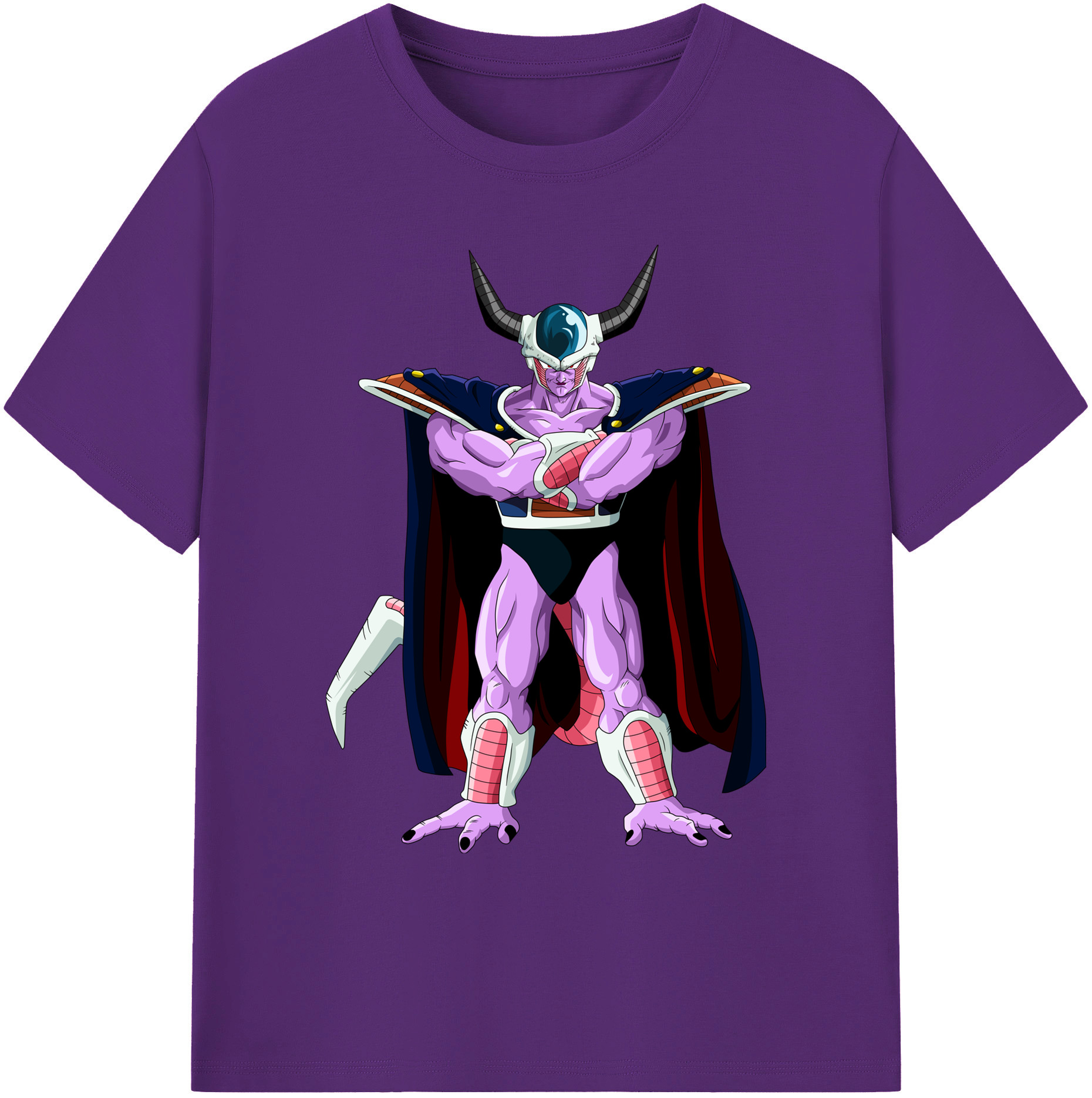 （画像用） ドラゴンボール コルド大王 DRAGON BALL King Cold 綿100％ メンズ半袖Tシャツ｜肌触りやわらか＆通気性