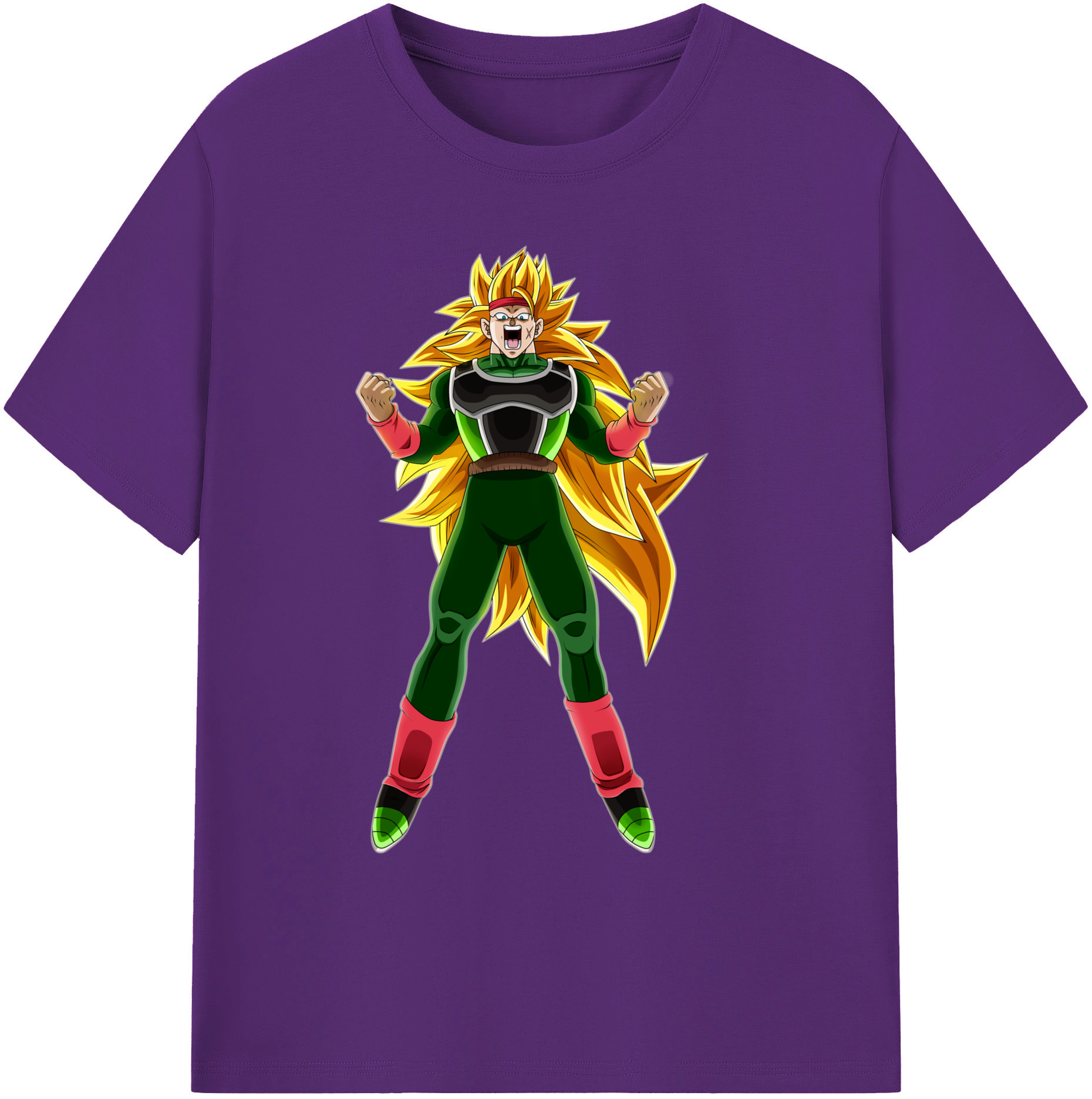 （画像用） ドラゴンボール ブロリー DRAGON BALL Broli 綿100％ メンズ半袖Tシャツ｜肌触りやわらか＆通気性