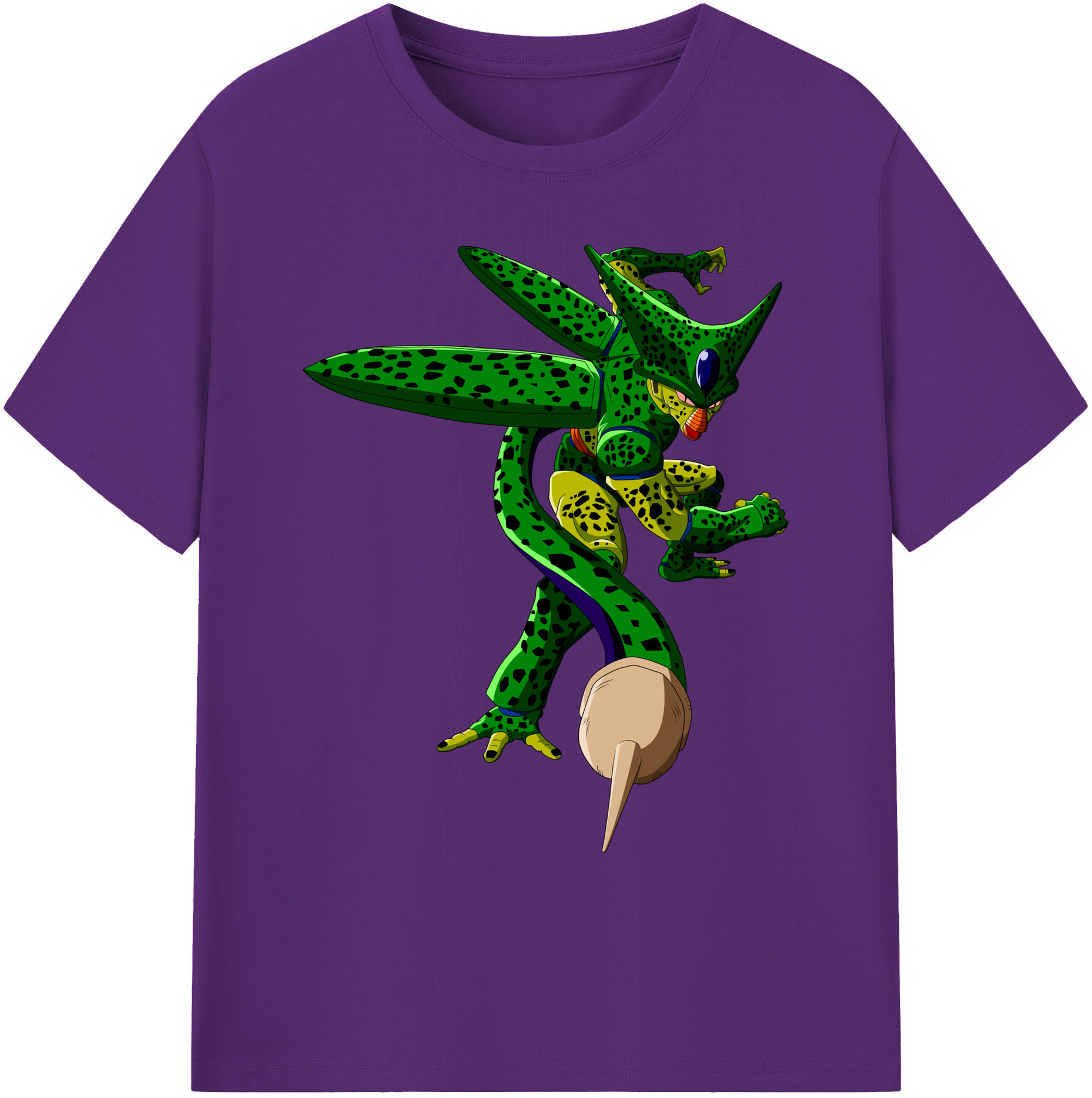 （画像用） ドラゴンボール セル DRAGON BALL Cell 綿100％ メンズ半袖Tシャツ｜肌触りやわらか＆通気性