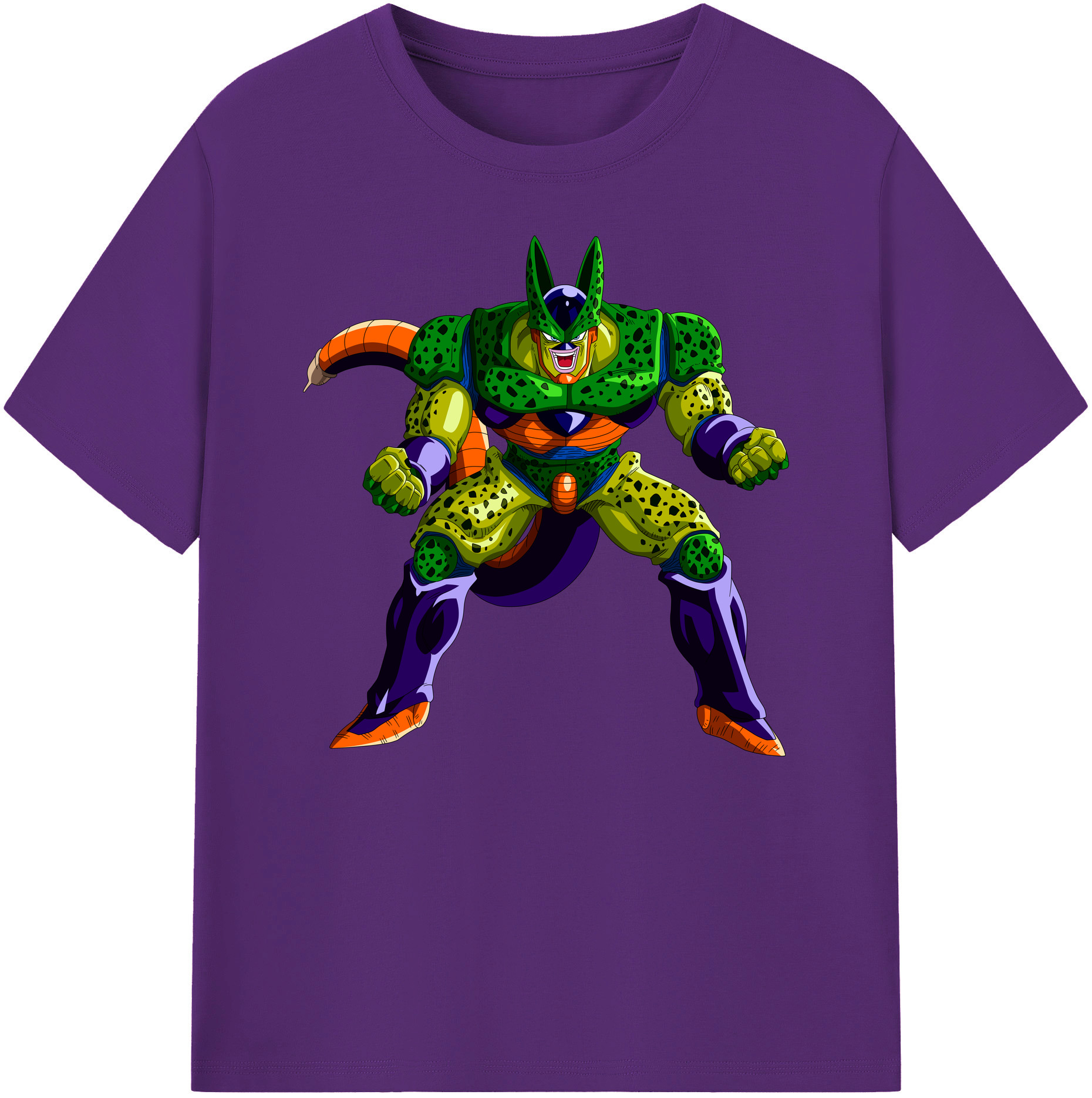 （画像用） ドラゴンボール セル DRAGON BALL Cell 綿100％ メンズ半袖Tシャツ｜肌触りやわらか＆通気性