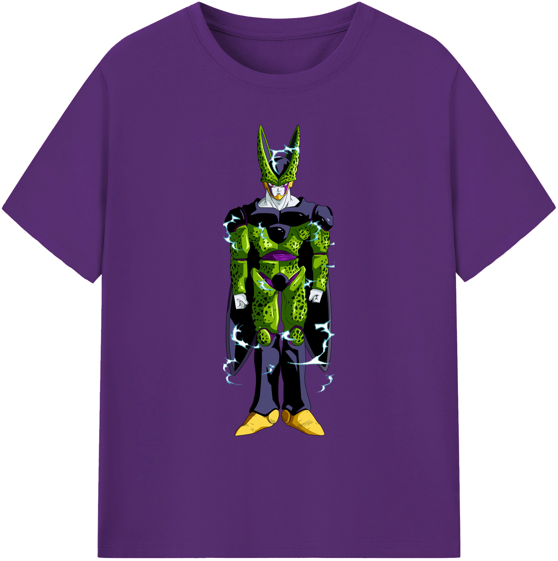 （画像用） ドラゴンボール セル DRAGON BALL Cell 綿100％ メンズ半袖Tシャツ｜肌触りやわらか＆通気性