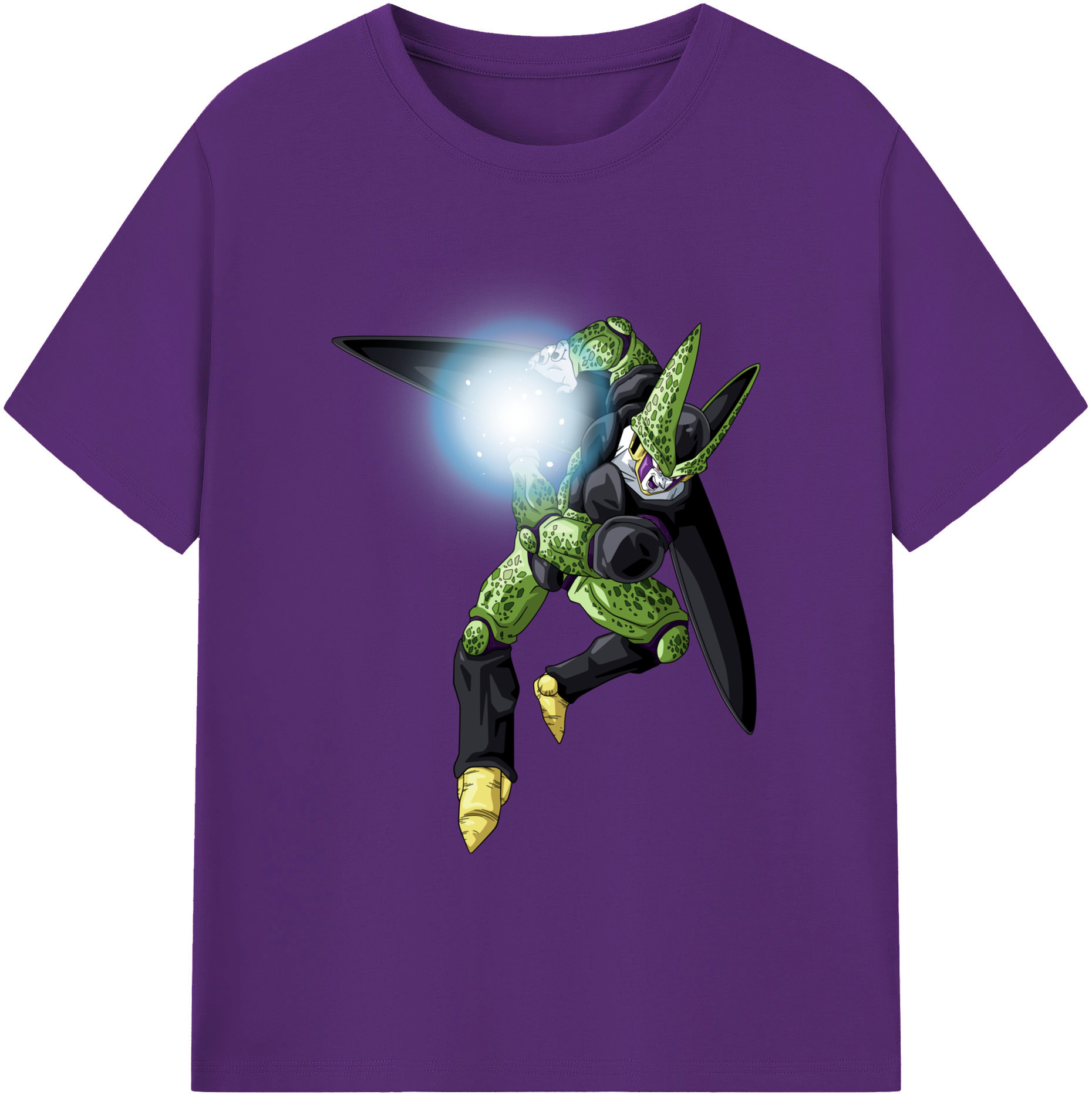 （画像用） ドラゴンボール セル DRAGON BALL Cell 綿100％ メンズ半袖Tシャツ｜肌触りやわらか＆通気性