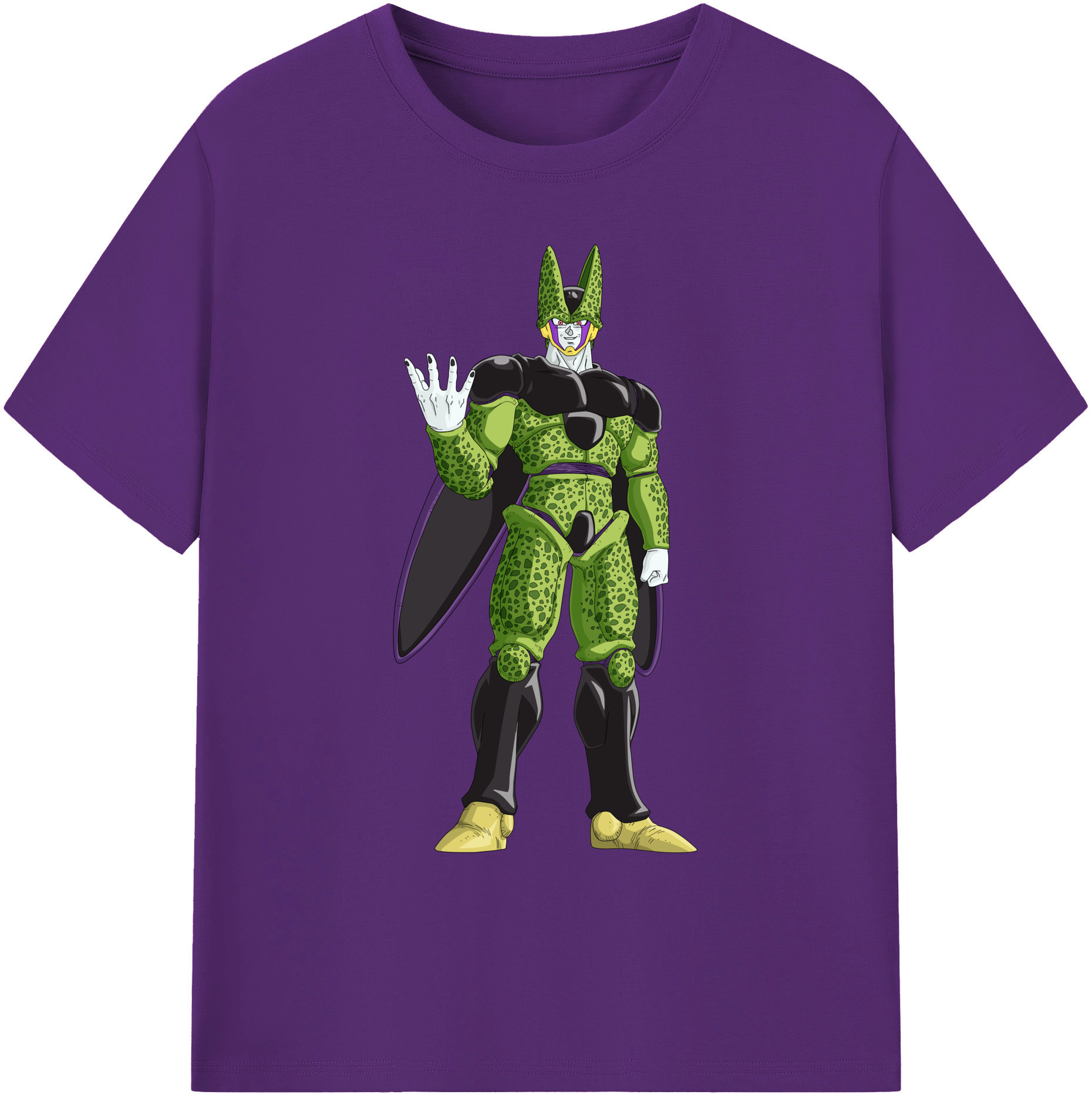 （画像用） ドラゴンボール セル DRAGON BALL Cell 綿100％ メンズ半袖Tシャツ｜肌触りやわらか＆通気性