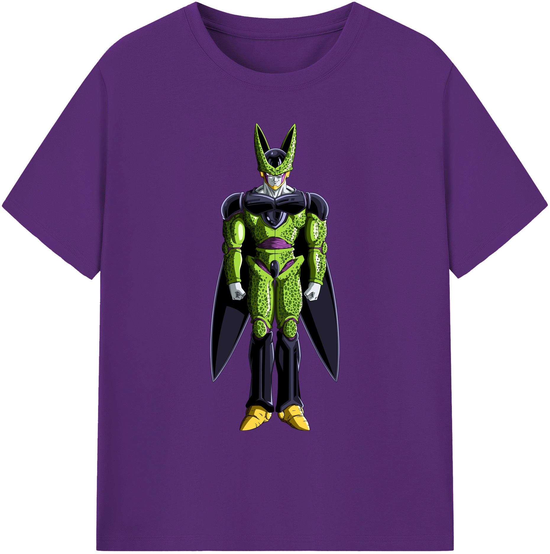 （画像用） ドラゴンボール セル DRAGON BALL Cell 綿100％ メンズ半袖Tシャツ｜肌触りやわらか＆通気性
