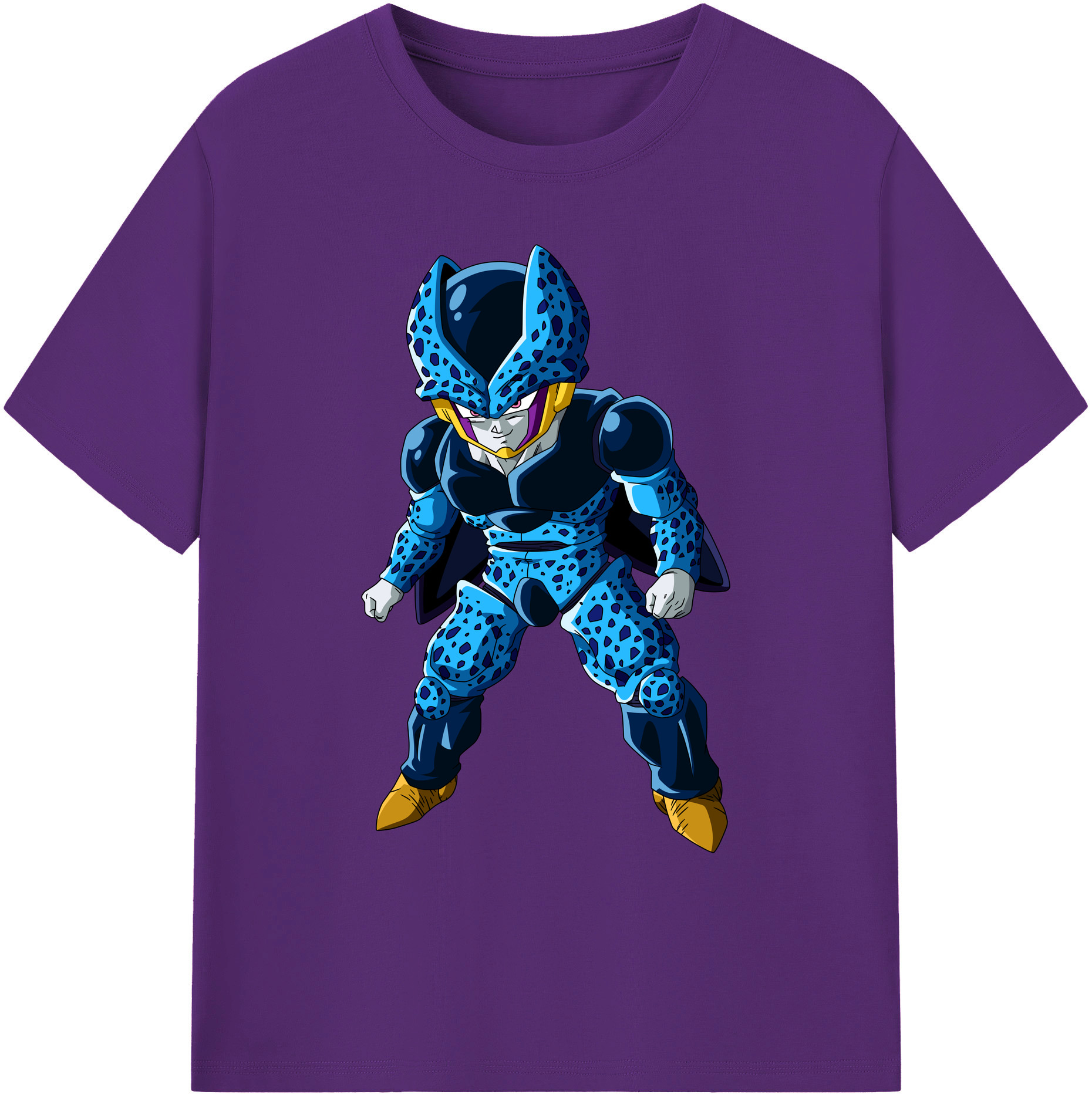 （画像用） ドラゴンボール セル DRAGON BALL Cell 綿100％ メンズ半袖Tシャツ｜肌触りやわらか＆通気性