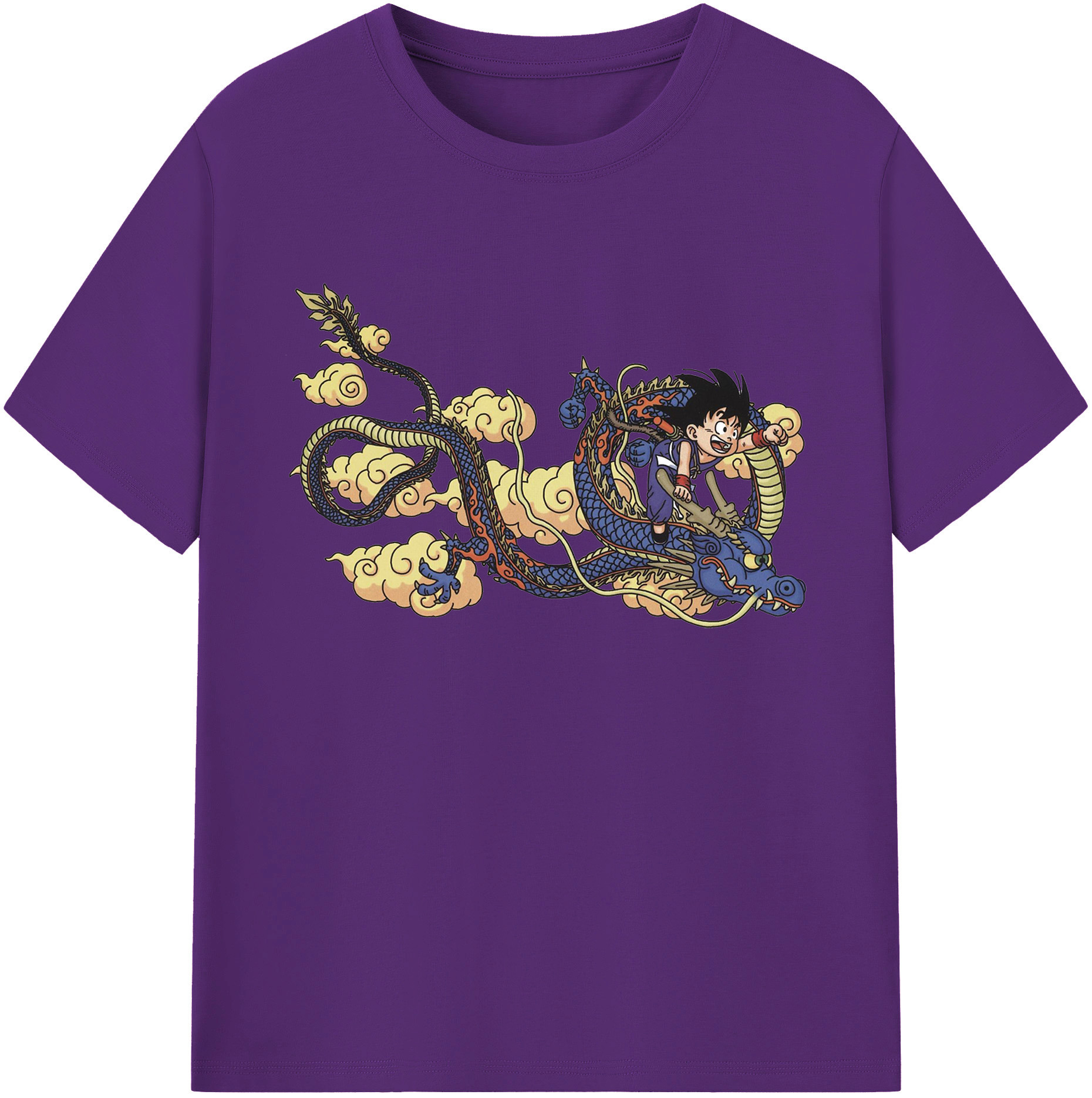 （画像用） ドラゴンボール 神龍 シェンロン DRAGON BALL Shenron 綿100％ メンズ半袖Tシャツ｜肌触りやわらか＆通気性