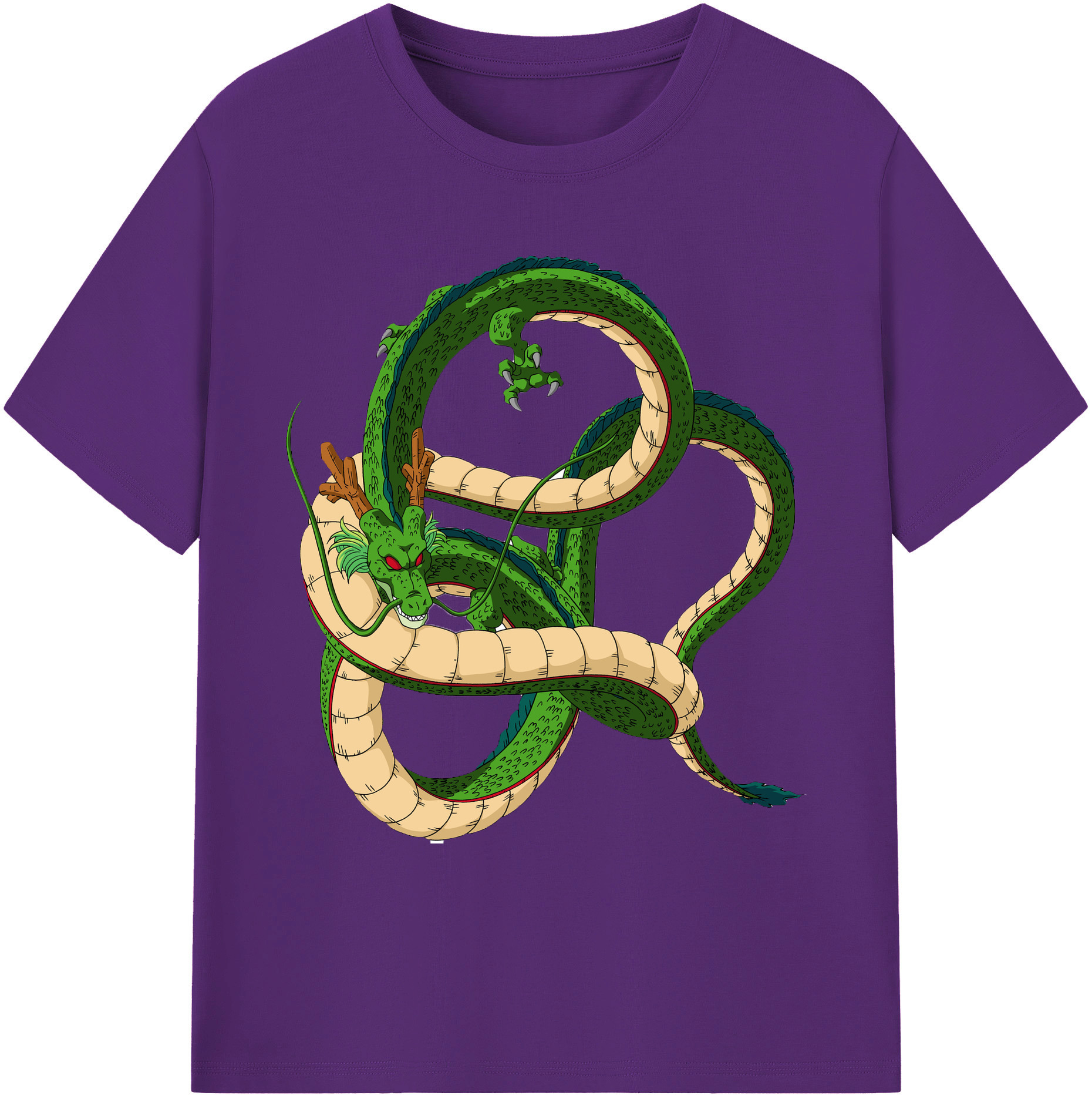 （画像用） ドラゴンボール 神龍 シェンロン DRAGON BALL Shenron 綿100％ メンズ半袖Tシャツ｜肌触りやわらか＆通気性