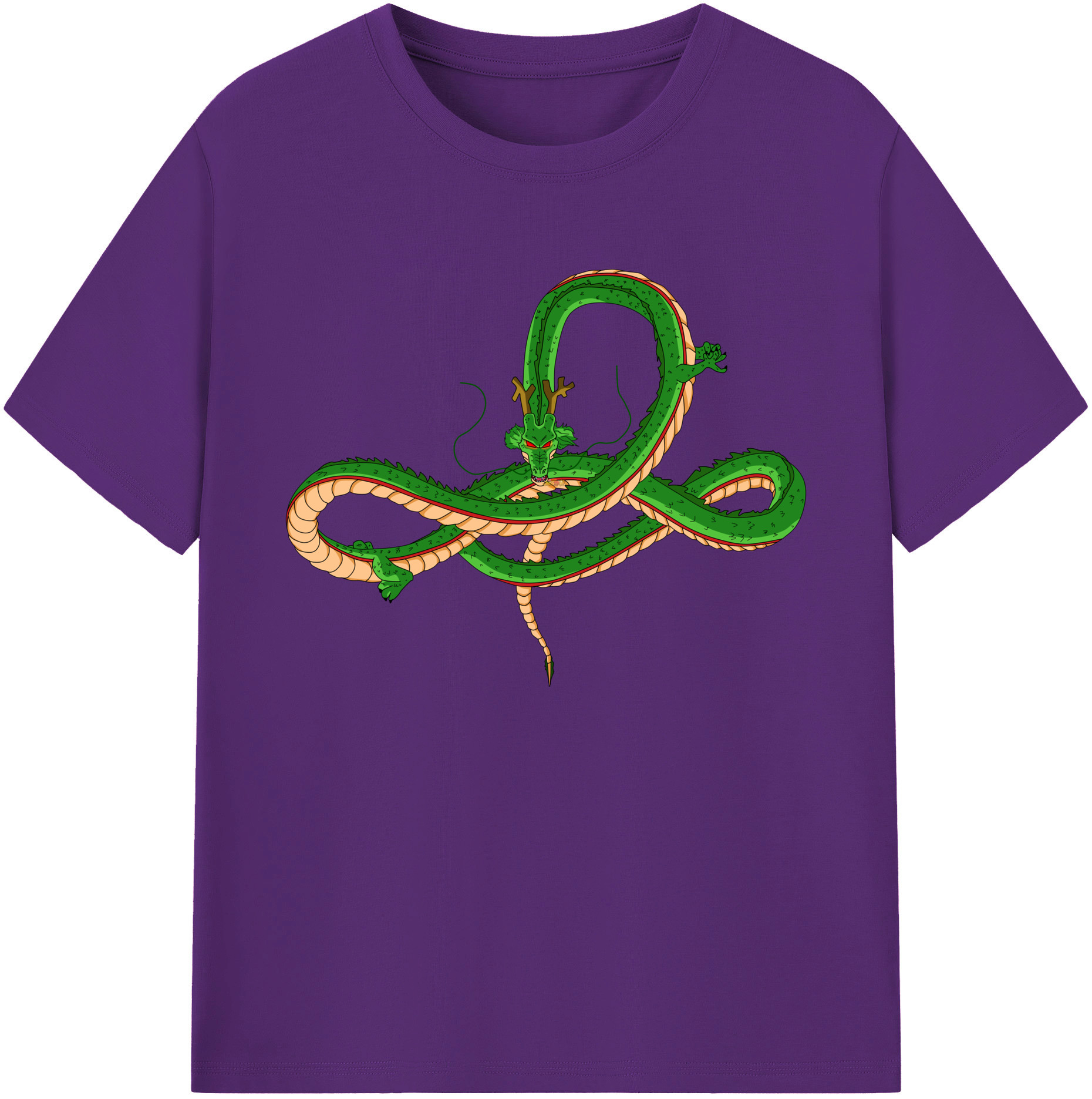 （画像用） ドラゴンボール 神龍 シェンロン DRAGON BALL Shenron 綿100％ メンズ半袖Tシャツ｜肌触りやわらか＆通気性