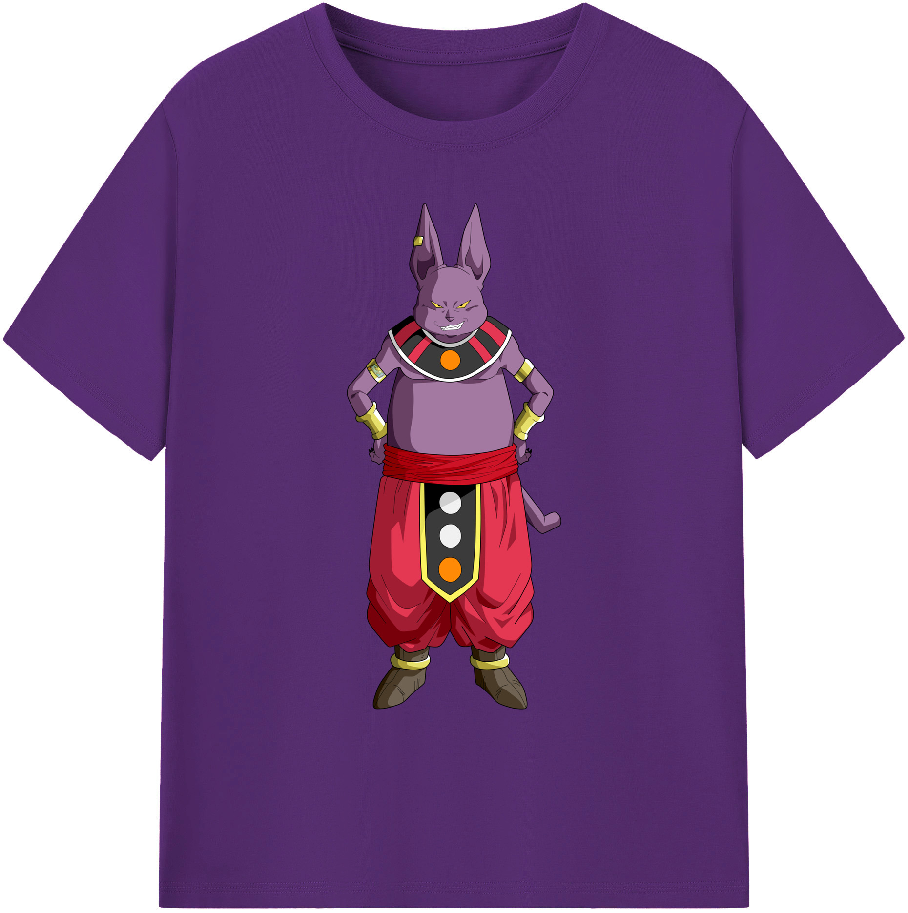 ドラゴンボール シャンパ DRAGON BALL Champa 綿100％ メンズ半袖Tシャツ｜肌触りやわらか＆通気性