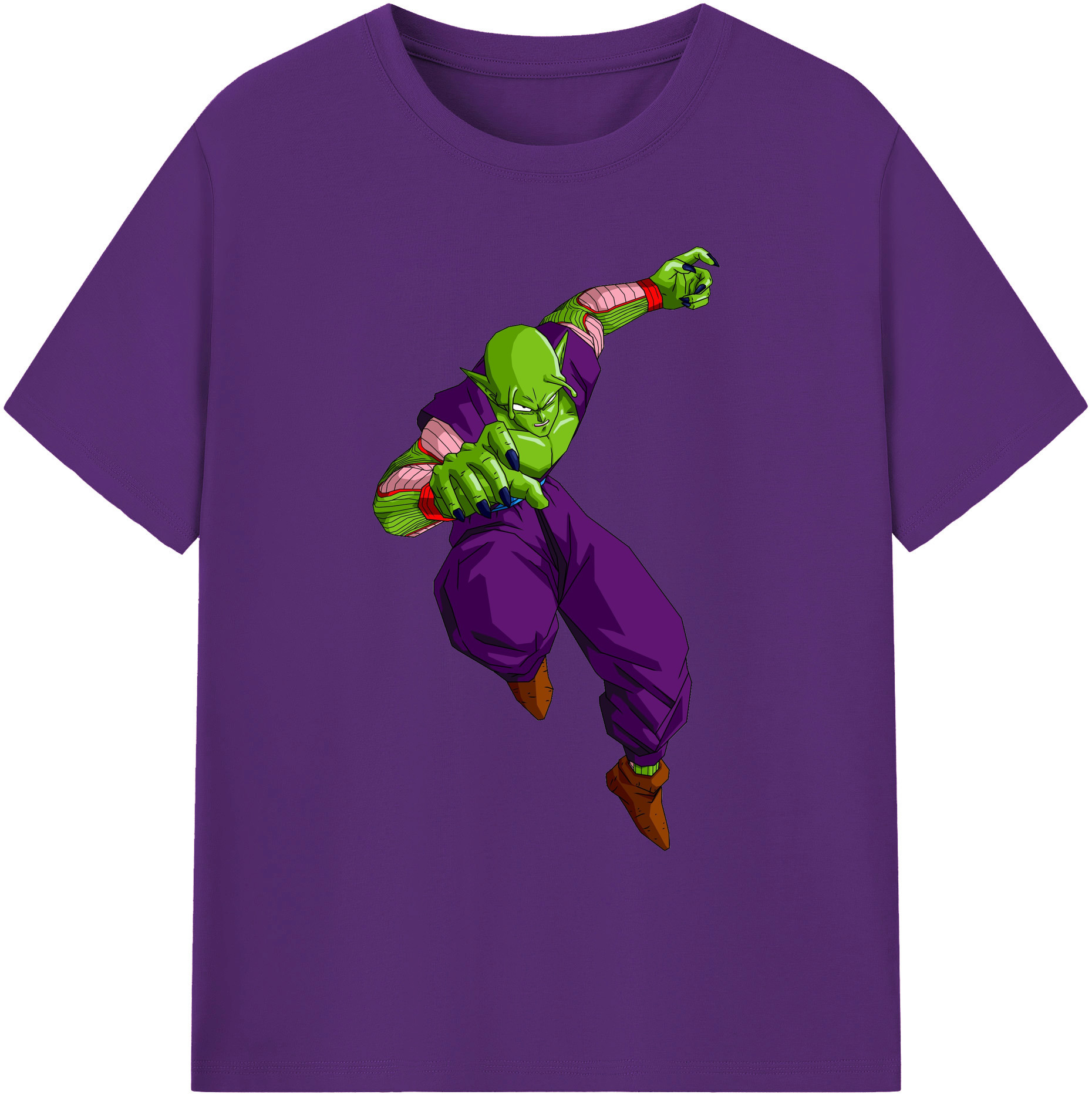 （画像用） ドラゴンボール ピッコロ DRAGON BALL Piccolo 綿100％ メンズ半袖Tシャツ｜肌触りやわらか＆通気性