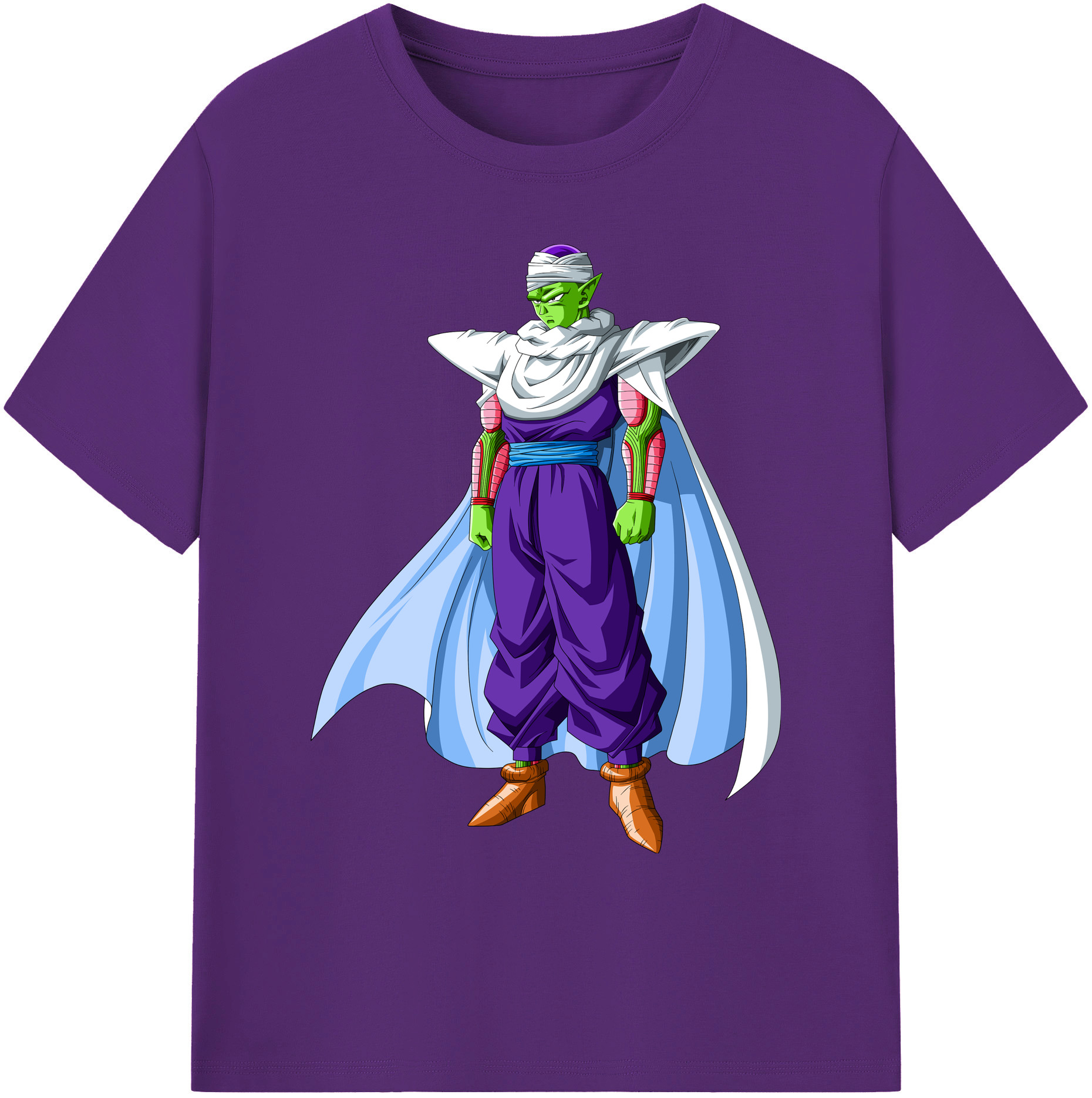 （画像用） ドラゴンボール ピッコロ DRAGON BALL Piccolo 綿100％ メンズ半袖Tシャツ｜肌触りやわらか＆通気性
