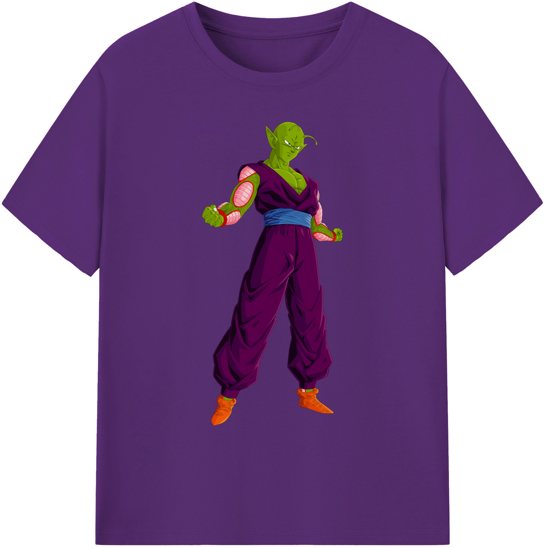 （画像用） ドラゴンボール ピッコロ DRAGON BALL Piccolo 綿100％ メンズ半袖Tシャツ｜肌触りやわらか＆通気性