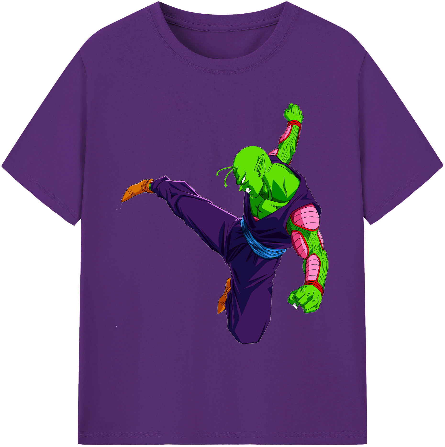 （画像用） ドラゴンボール ピッコロ DRAGON BALL Piccolo 綿100％ メンズ半袖Tシャツ｜肌触りやわらか＆通気性
