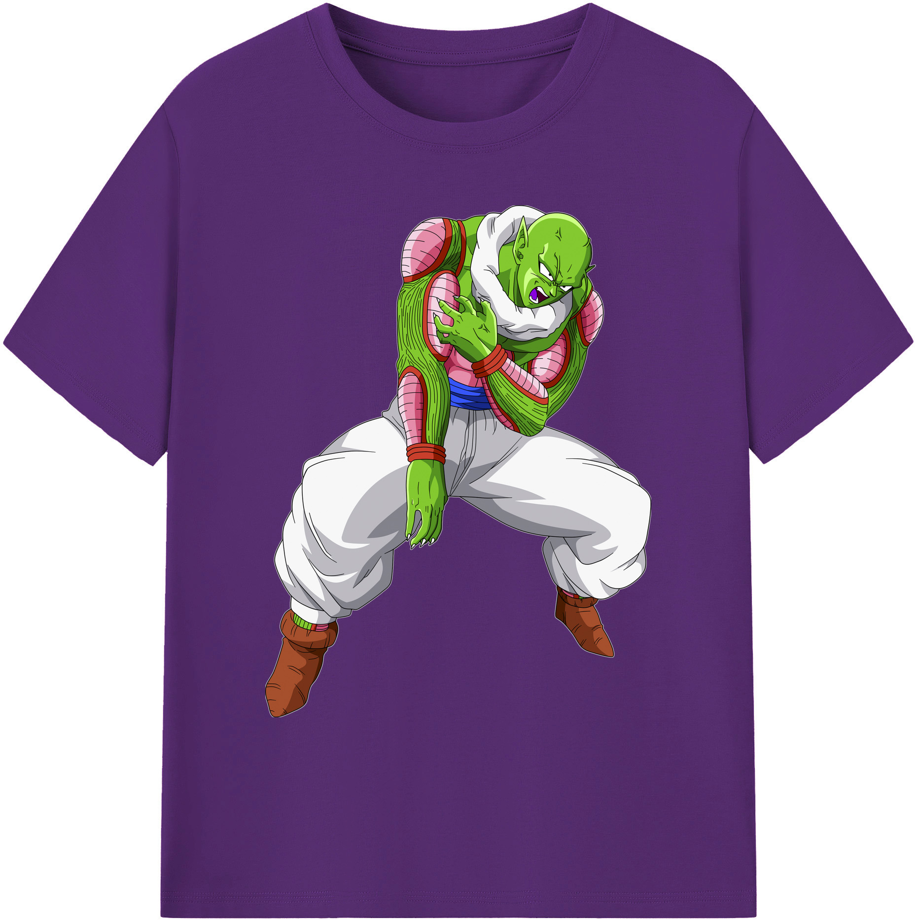 （画像用） ドラゴンボール ピッコロ DRAGON BALL Piccolo 綿100％ メンズ半袖Tシャツ｜肌触りやわらか＆通気性