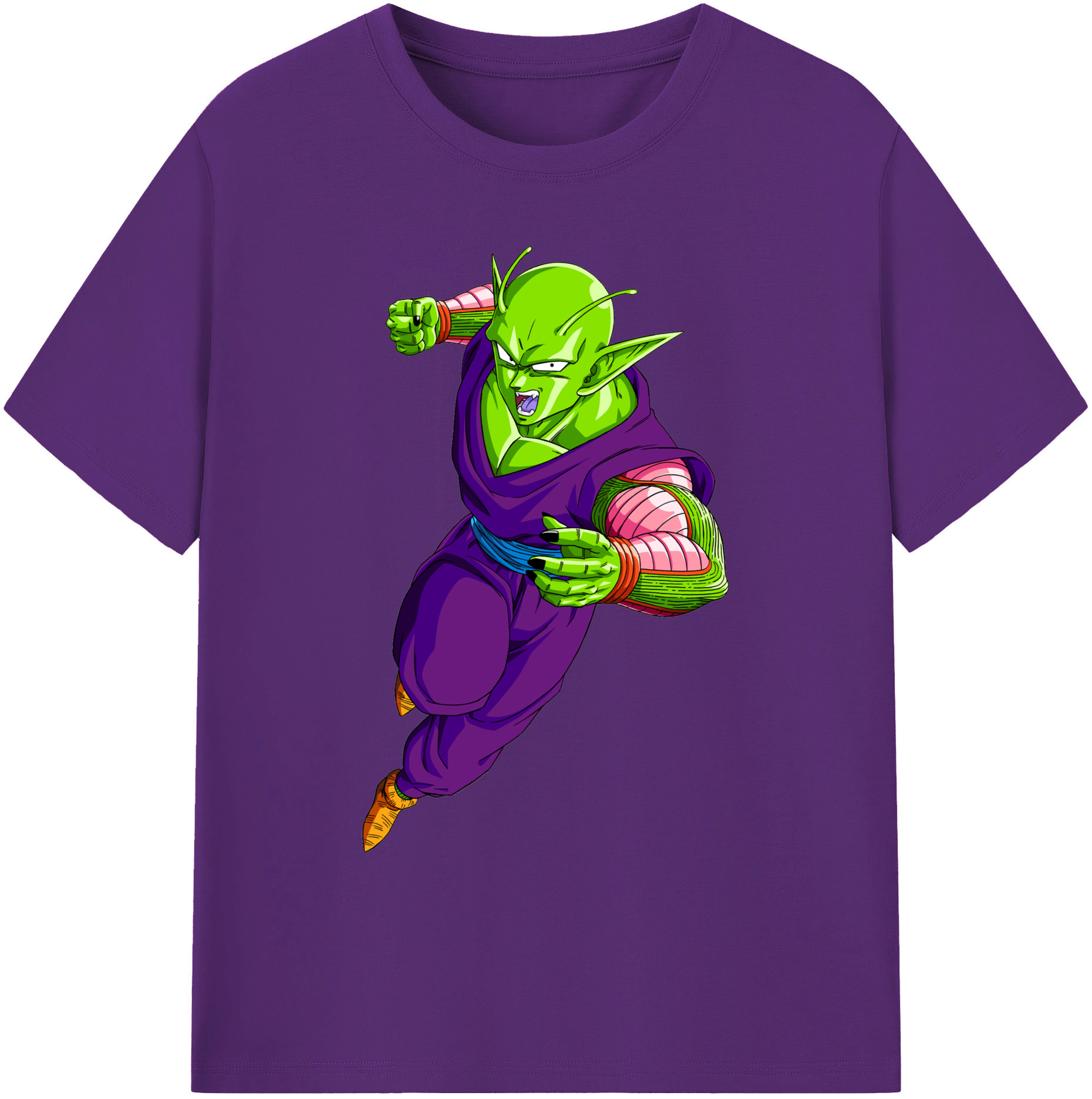 （画像用） ドラゴンボール ピッコロ DRAGON BALL Piccolo 綿100％ メンズ半袖Tシャツ｜肌触りやわらか＆通気性