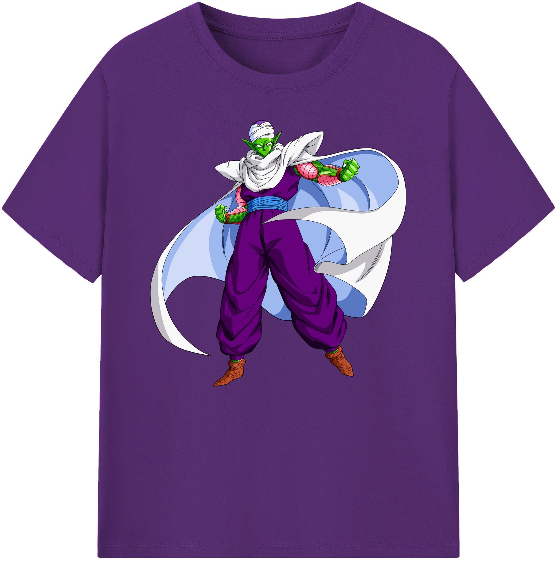 （画像用） ドラゴンボール ピッコロ DRAGON BALL Piccolo 綿100％ メンズ半袖Tシャツ｜肌触りやわらか＆通気性